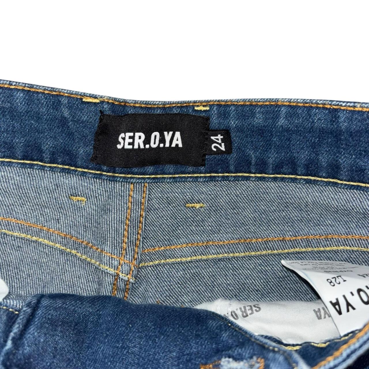 SER.O.YA Women's Jeans - Blue/Gold - 24" – Ser. O… - image 7