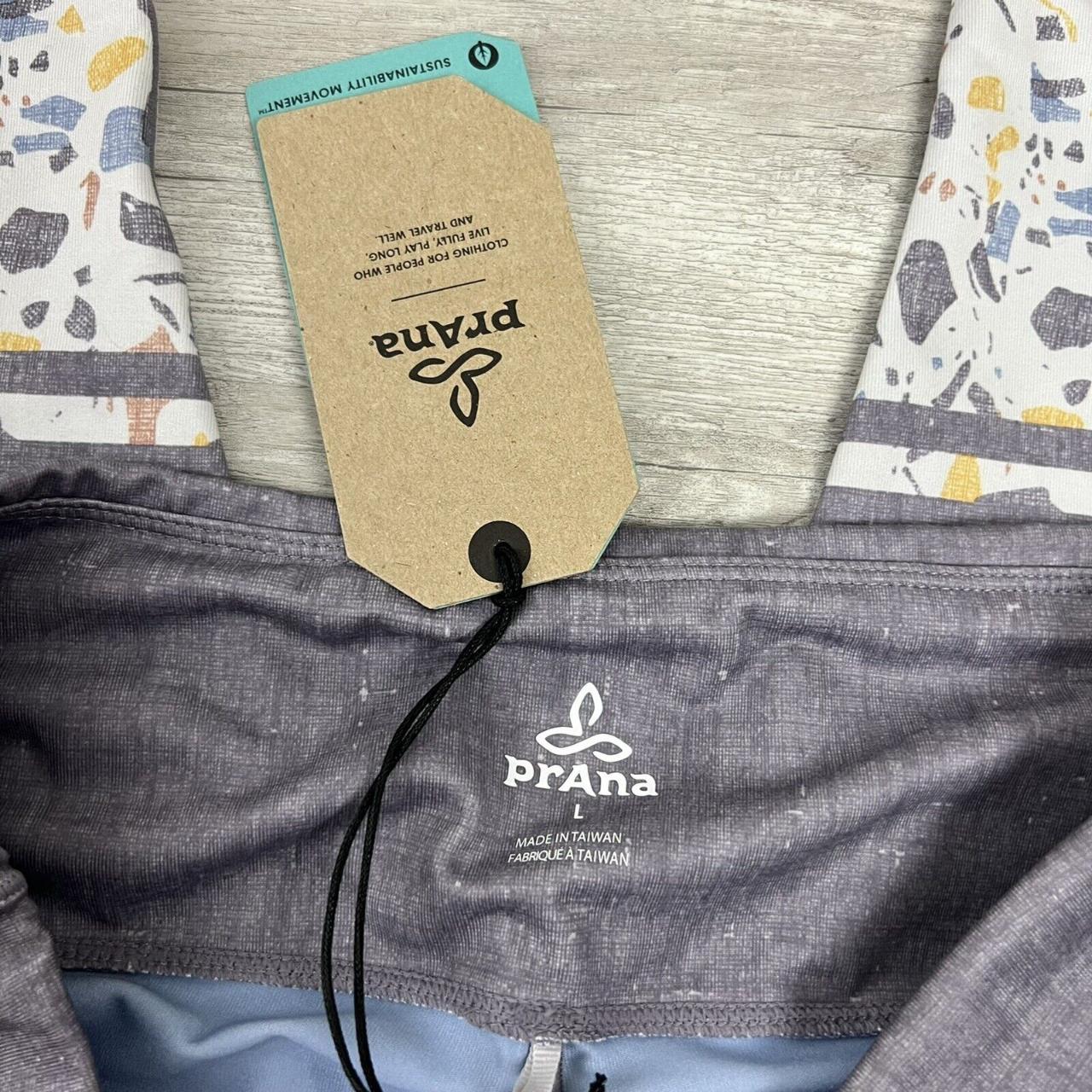 PrAna printed capri 3/4 pillar Leggings (yoga) slate - Depop