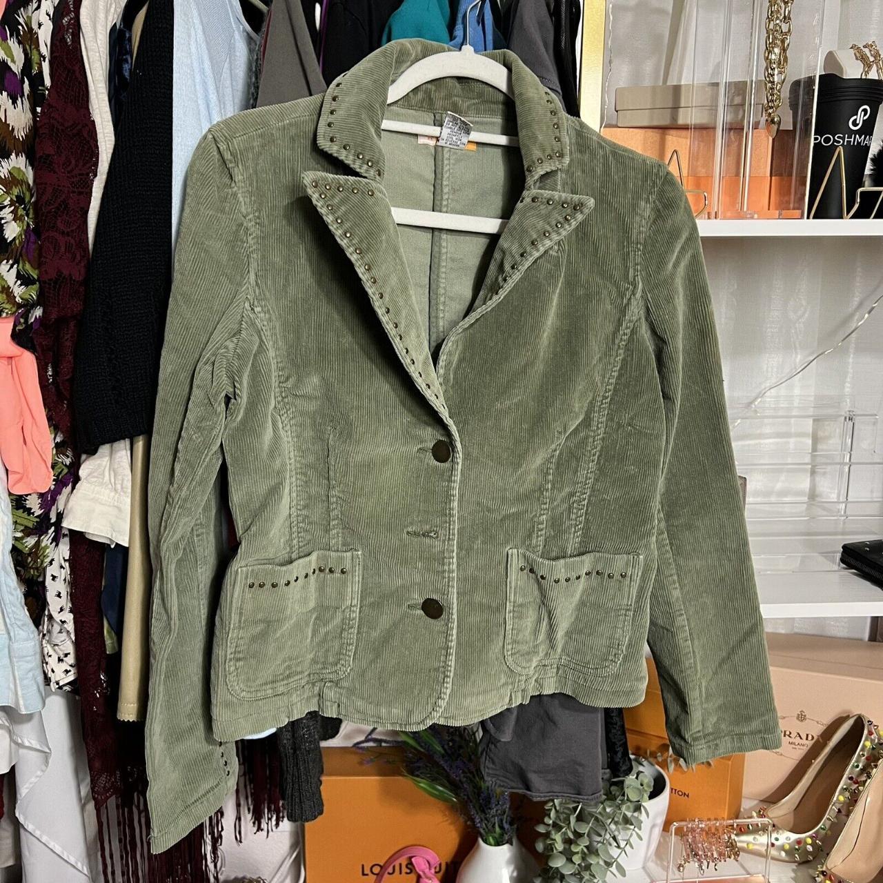Preloved Women's Casual Jacket - Green - XL