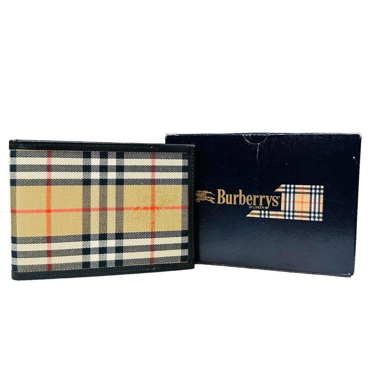 Plaid burberry mens clearance wallet