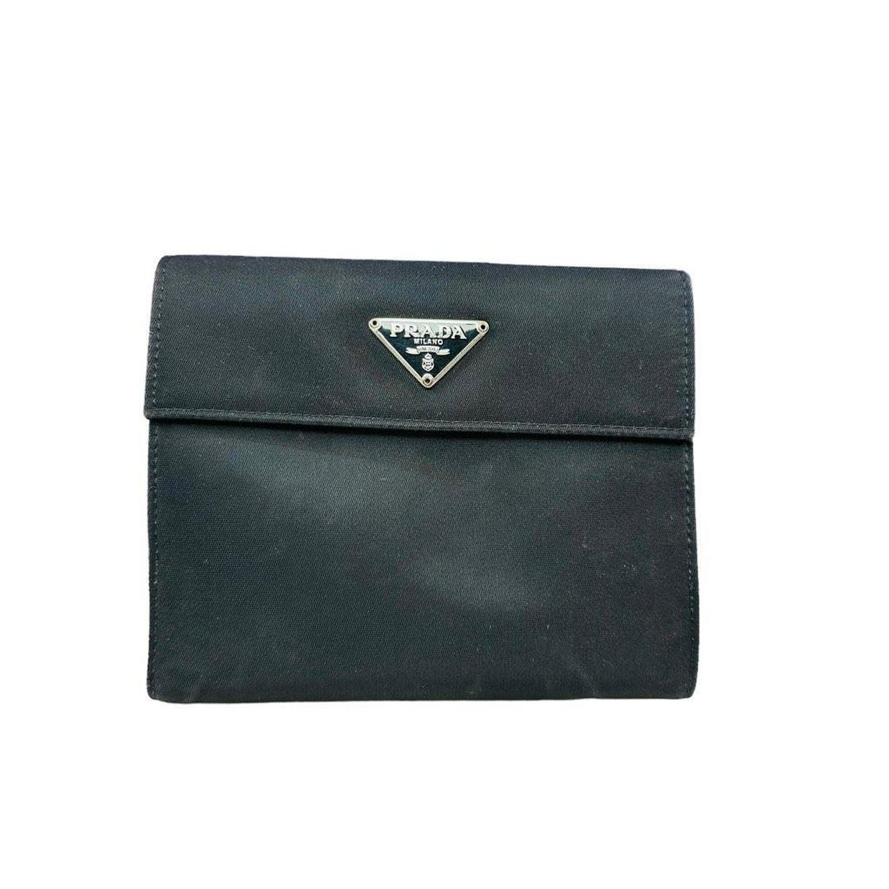 PRADA Milano Unisex Tessuto Nylon Leather Compact