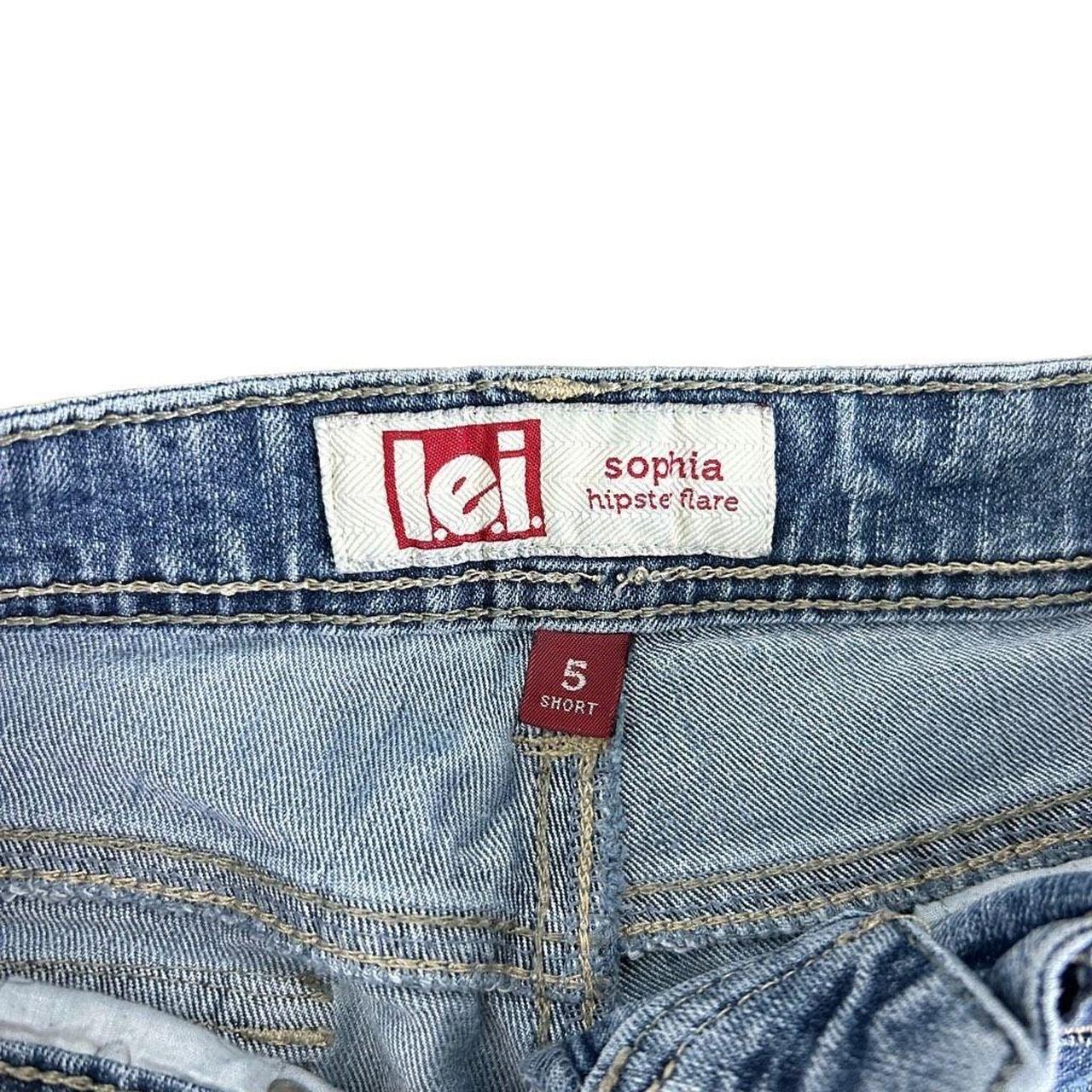 LEI Juniors Sophia Hipster Flare Jeans Size Depop