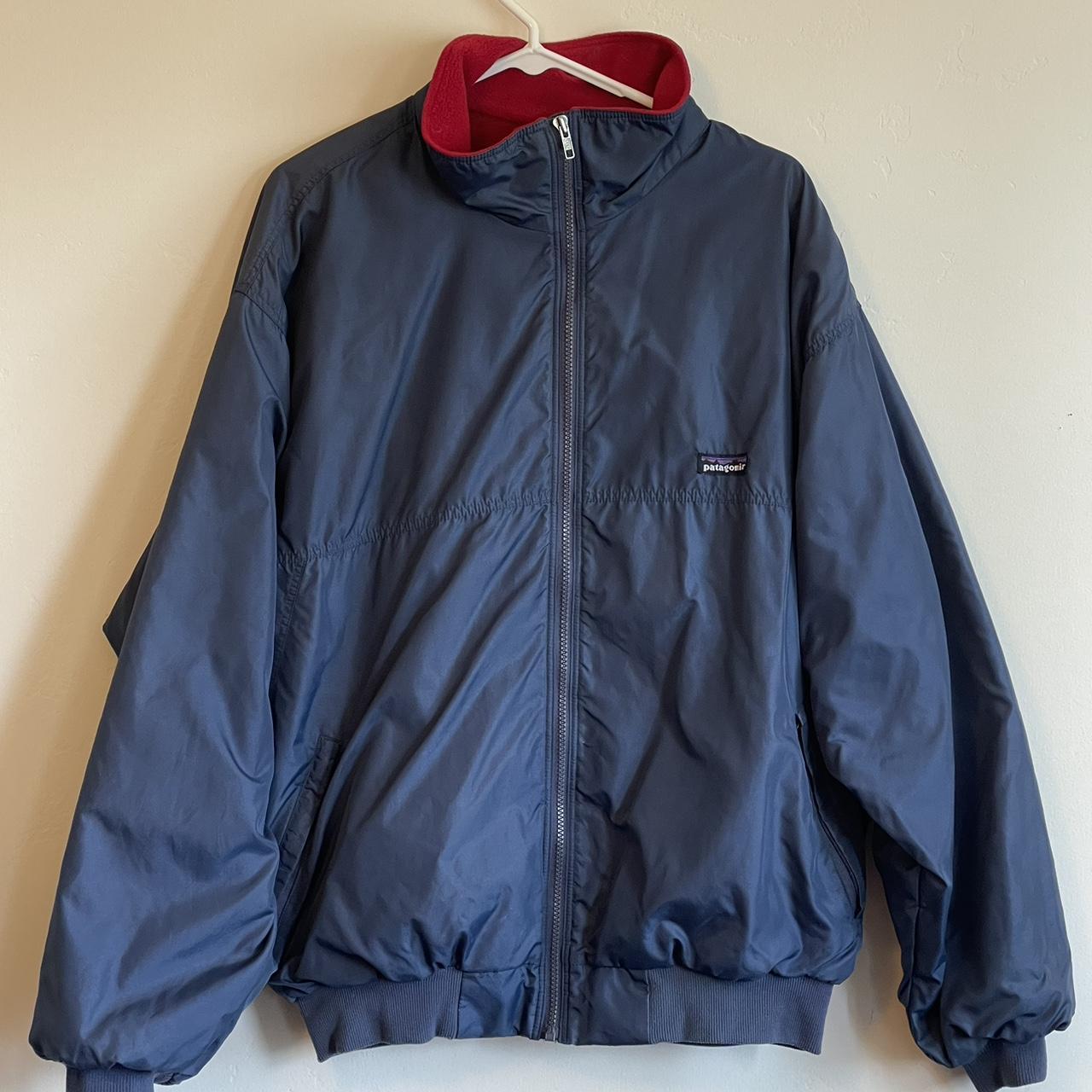 Patagonia Men's Blue and Red Jacket | Depop