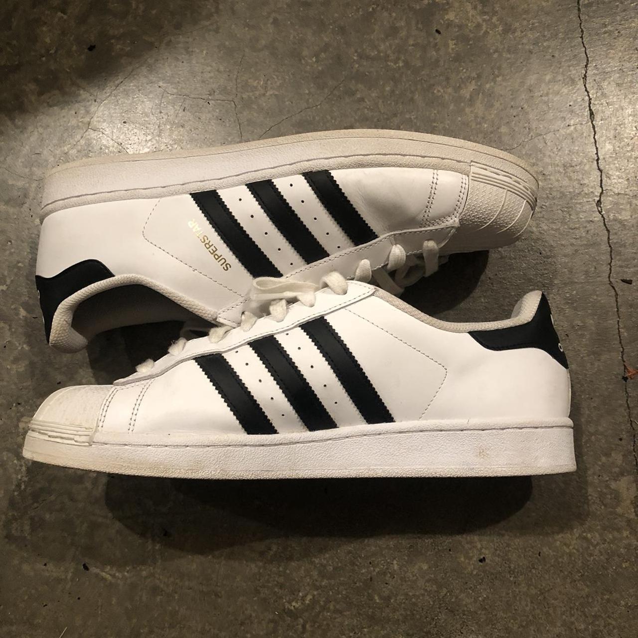 ADIDAS Superstars!! Clean white color way, never... - Depop