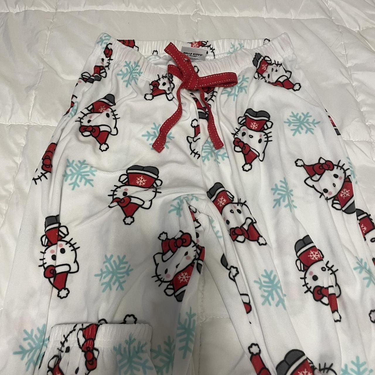 hello kitty christmas pajamas Size small Official... Depop