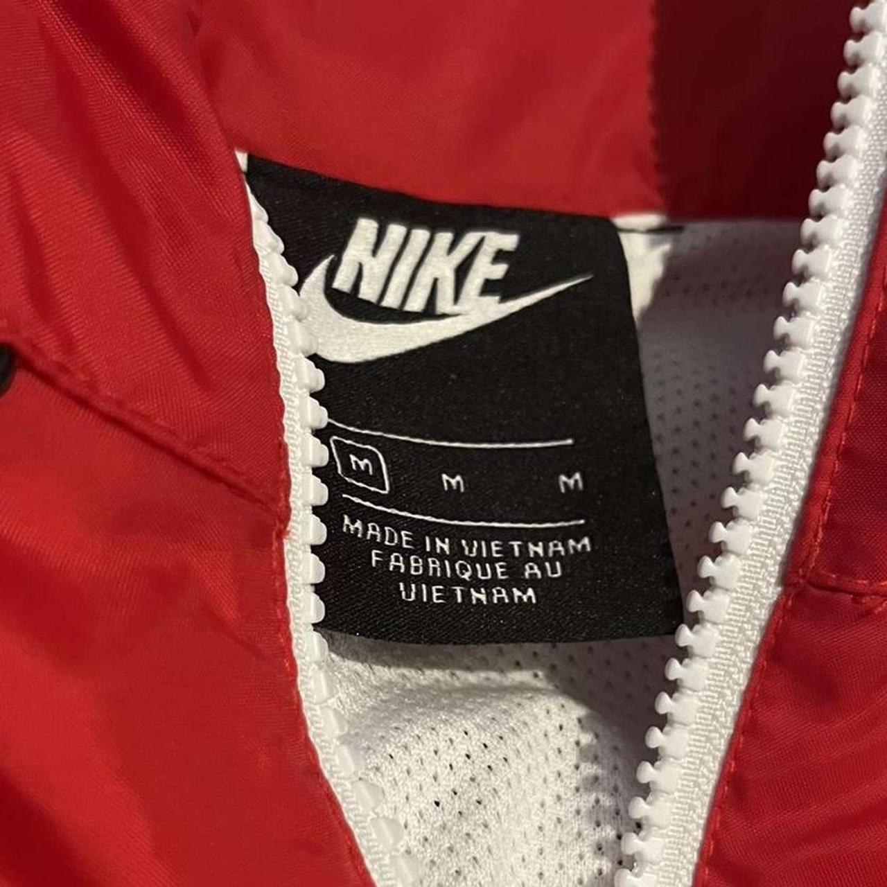 nike full zip reissue jacket in red