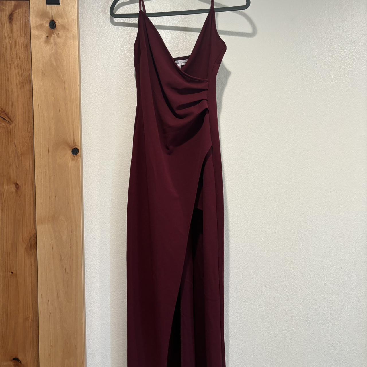 Burgundy dress macys best sale