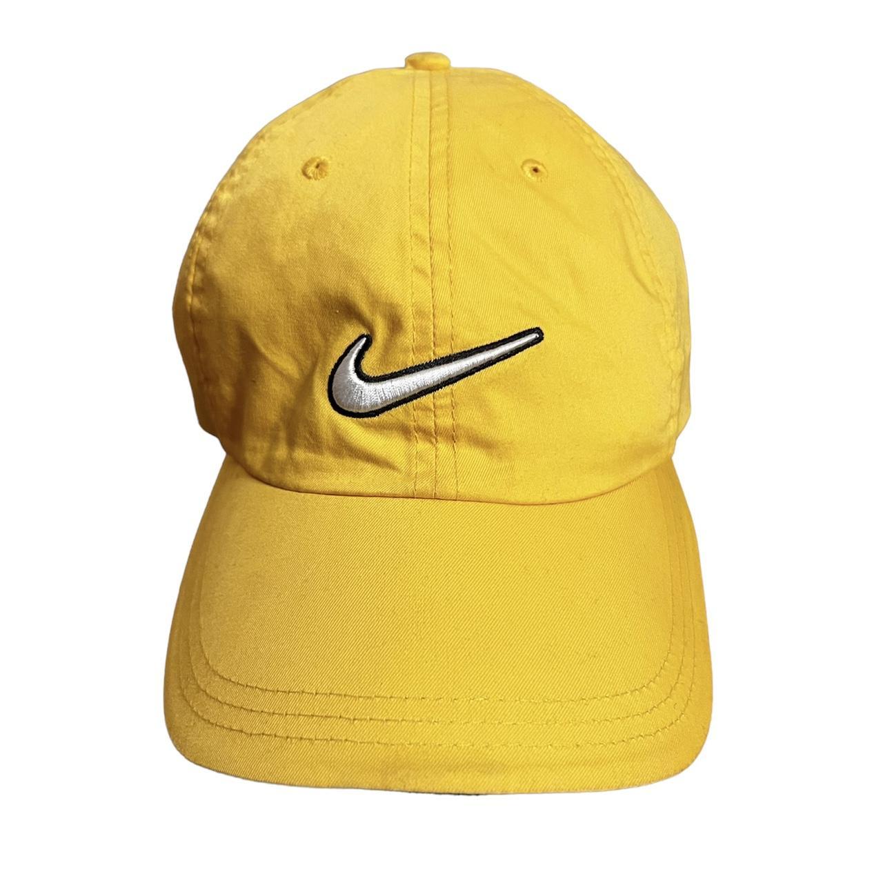 Nike Men's Yellow and Black Hat | Depop