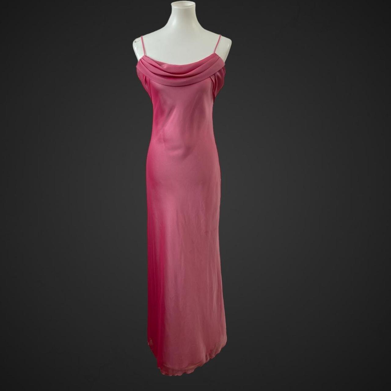 Pretty in Pink , Vintage/Y2k prom evening gown... - Depop