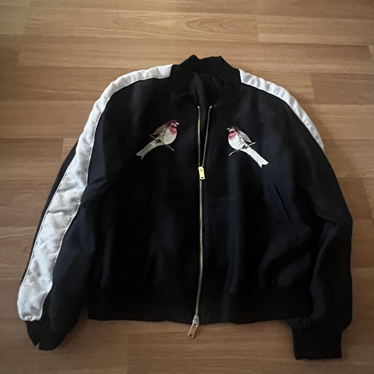 Stella McCartney Iconic embroidered Bird Bomber | Depop