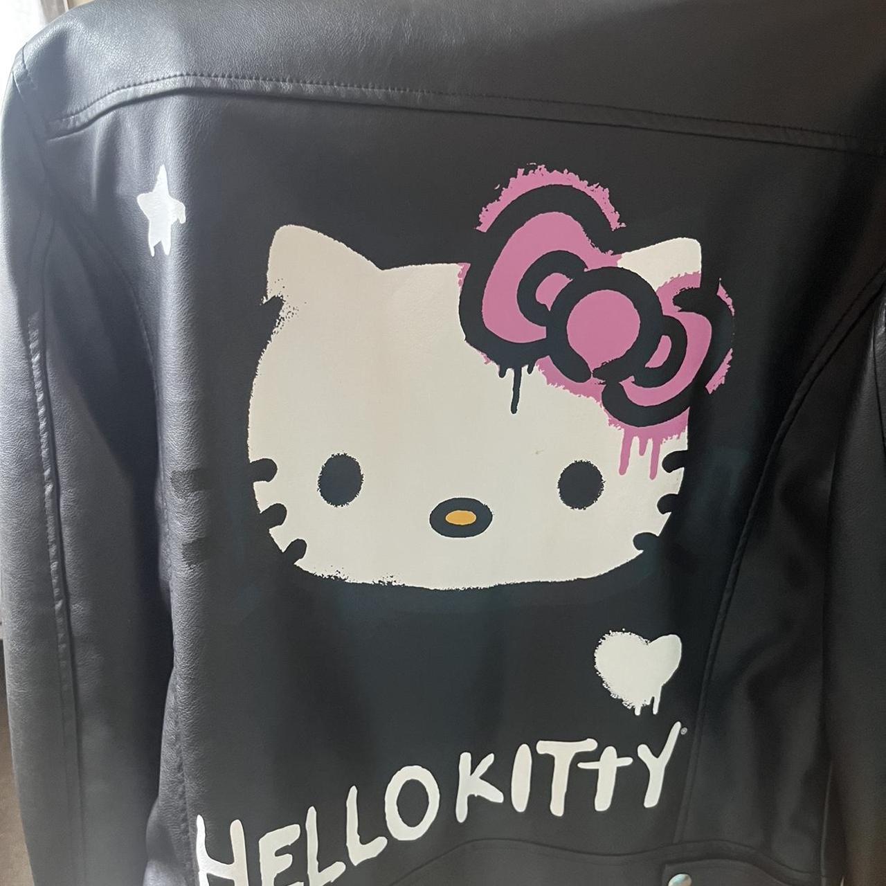 hello kitty leather jacket #hellokitty - Depop
