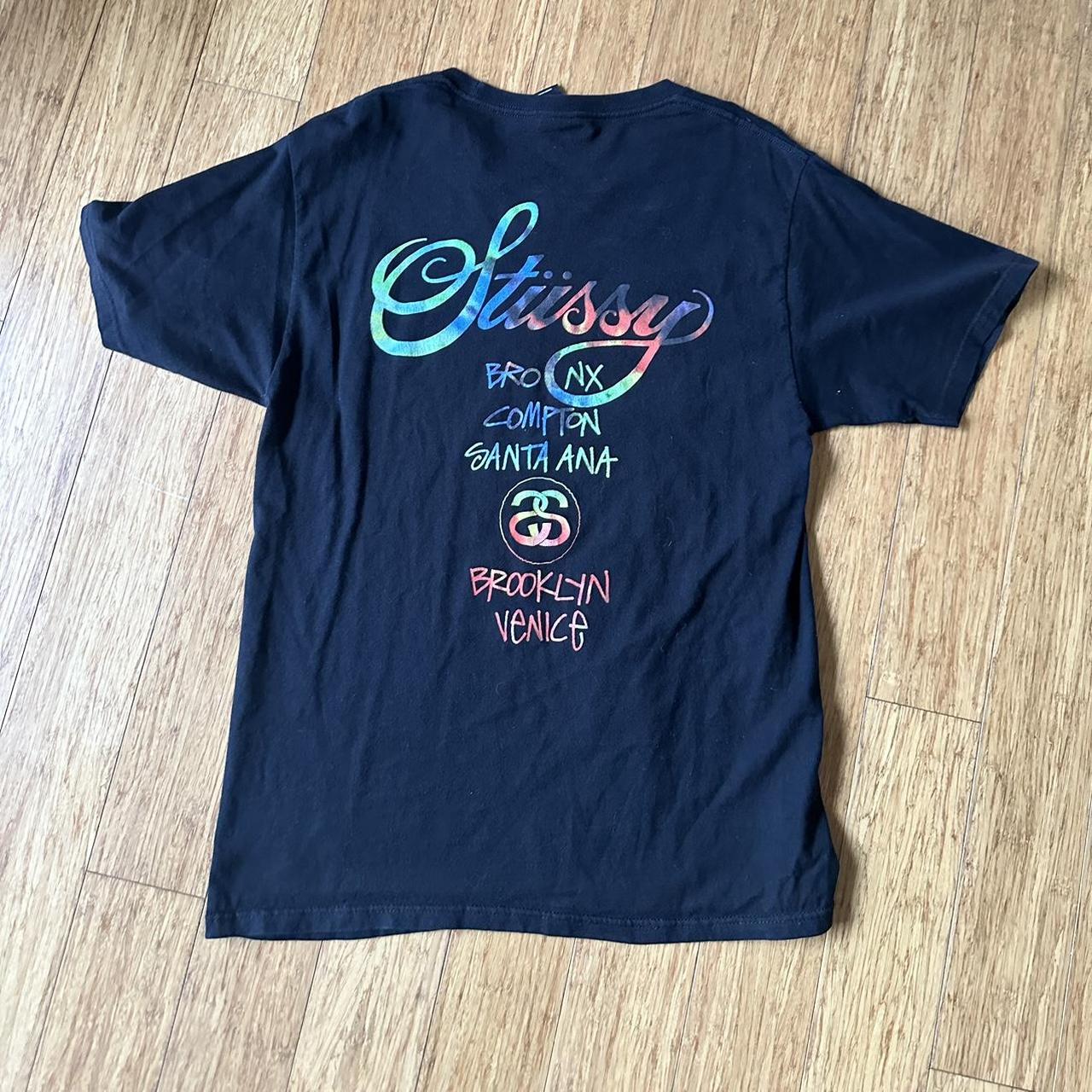 Rainbow Stussy tee. Looks great #stussy #skate... - Depop