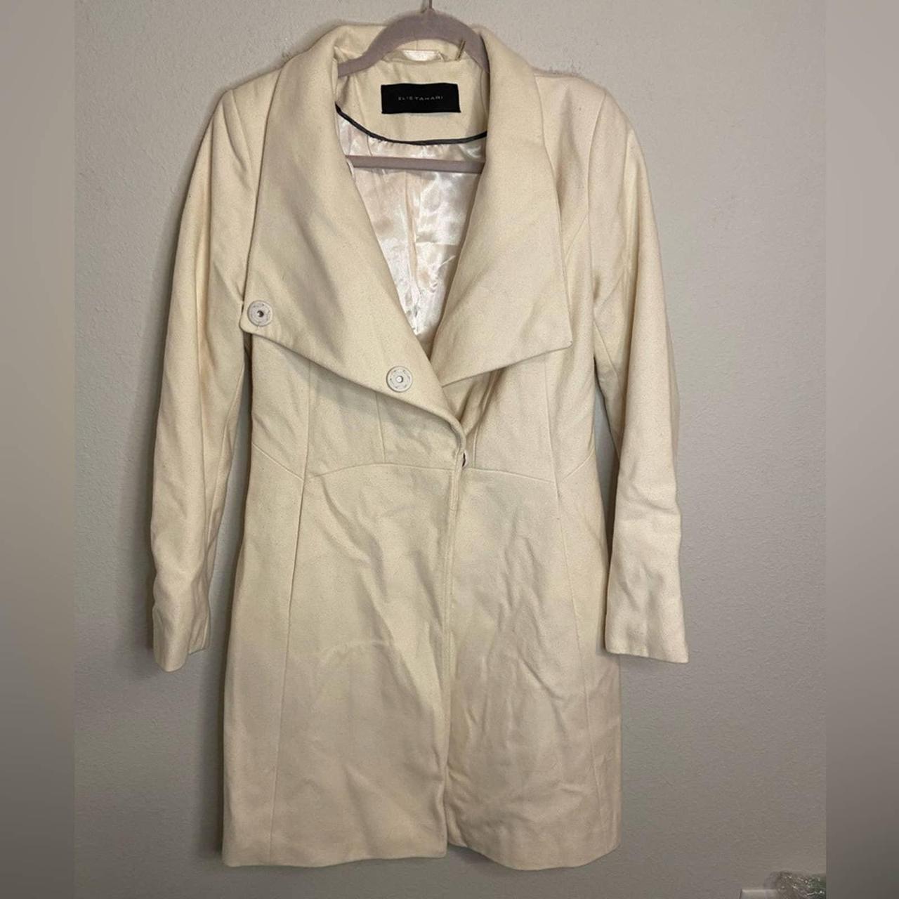 Tahari hot sale white coat