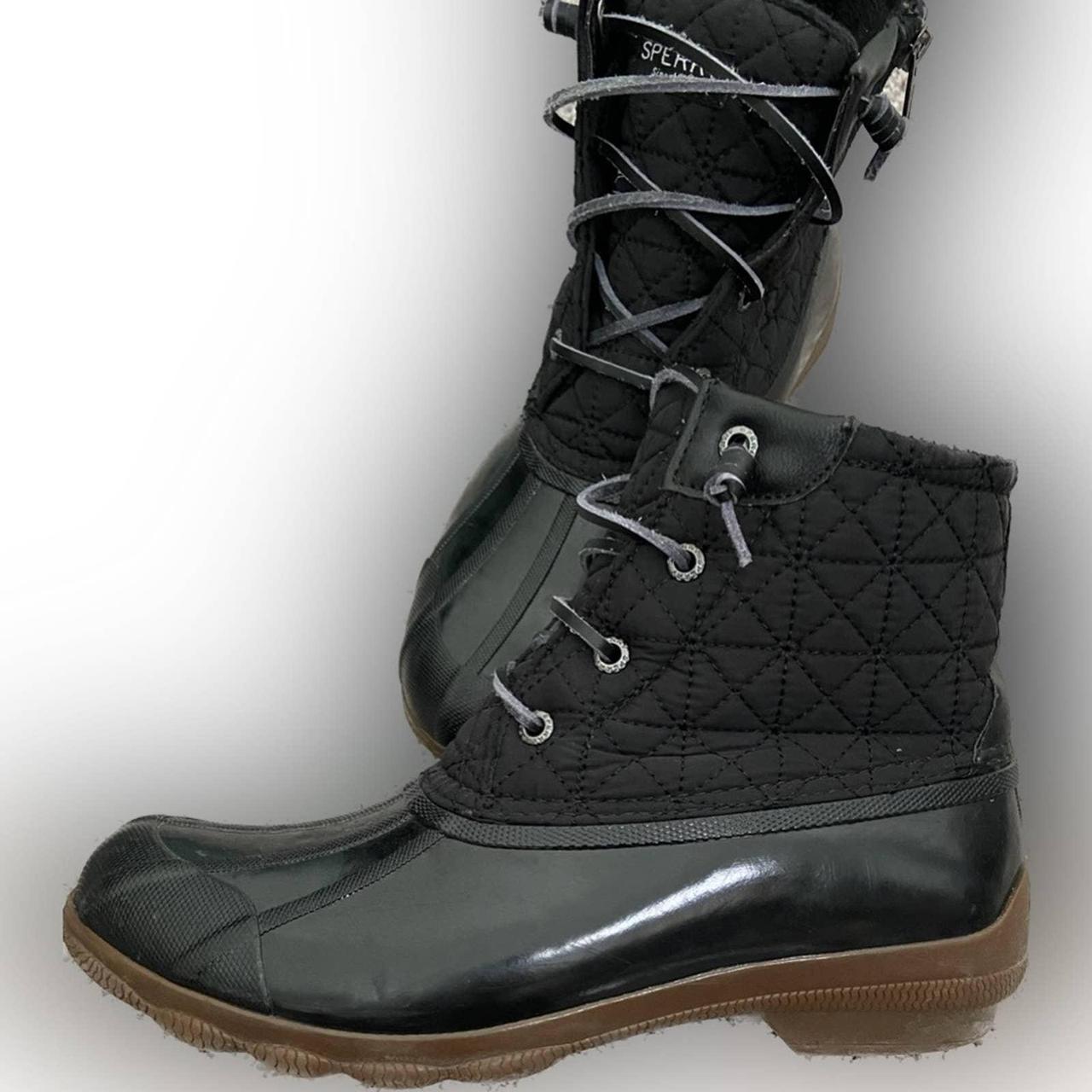 Women's saltwater quilted on sale duck boot black