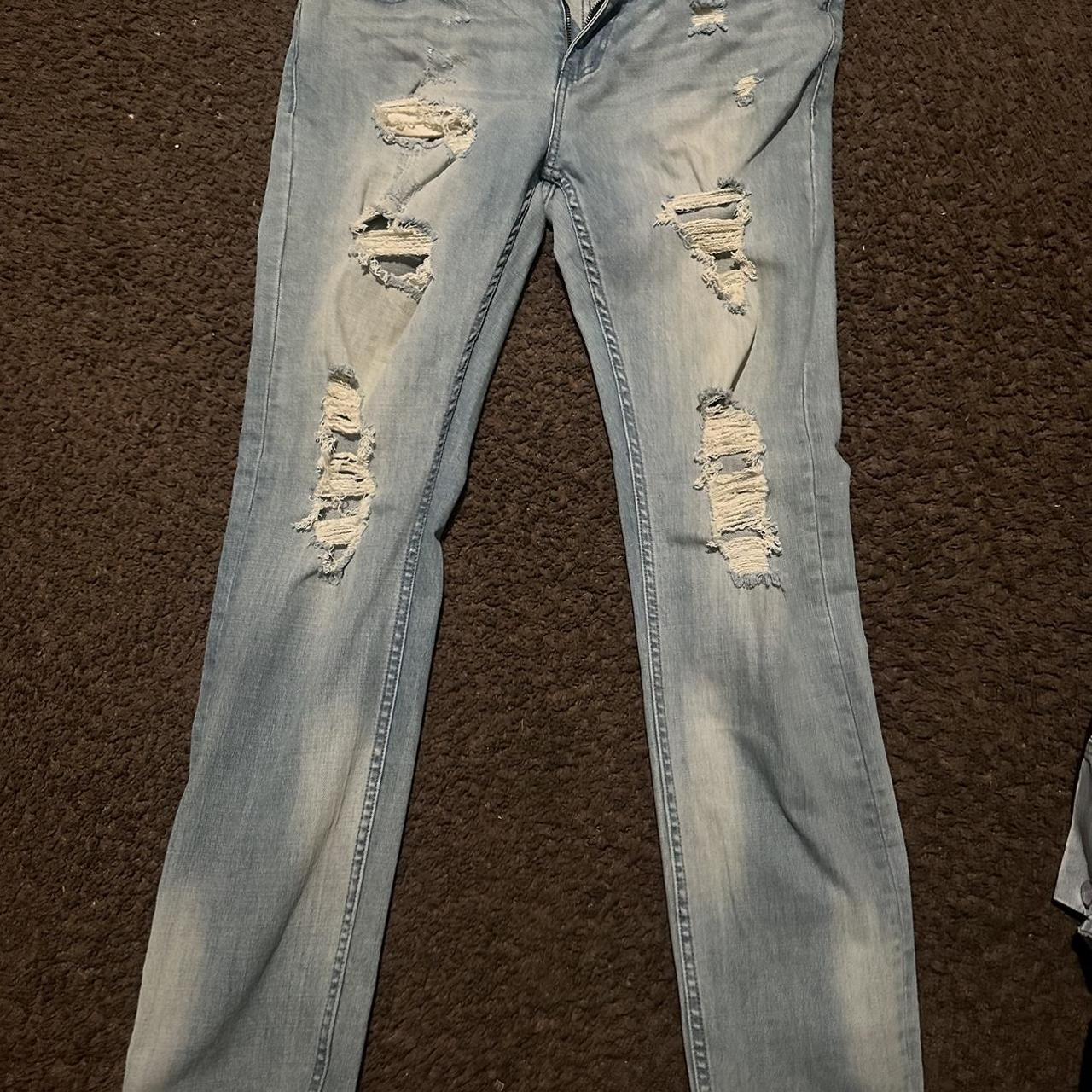 RSQ Skinny tapered ripped jeans size 33 - Depop