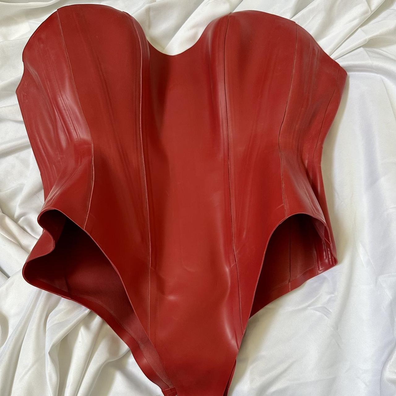 Red Lady Lucy Latex ‘bunny Girl Bodysuit To Fit Depop