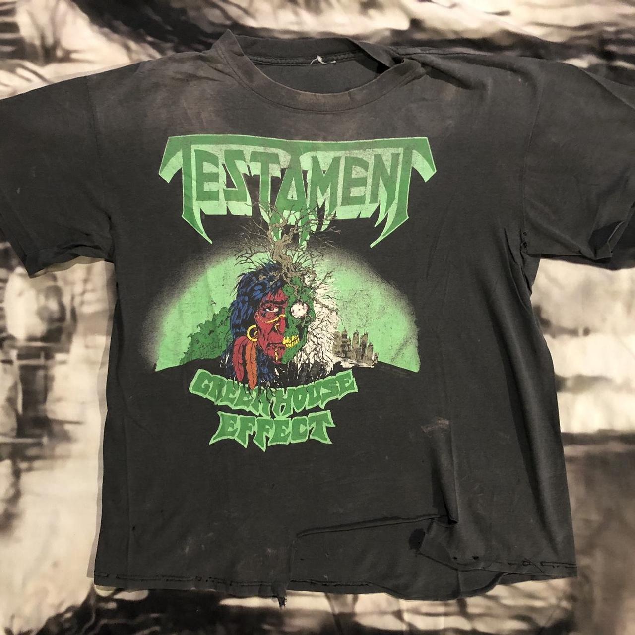 TESTAMENT 1989年ツアーTシャツ Testament 1989 Tour Shirt Vintage Size | Depop