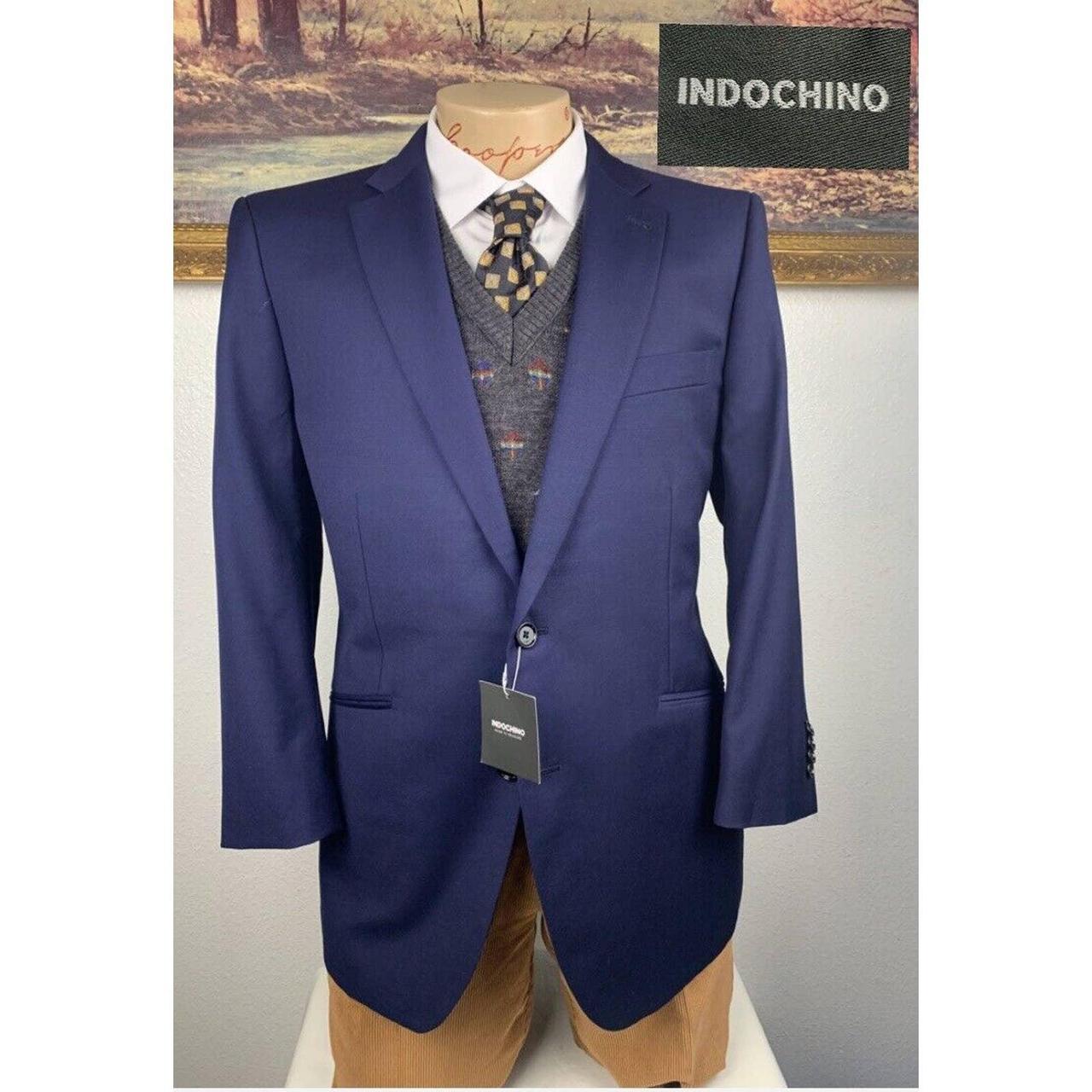 43S NWT Indochino Custom Blue Blazer Suit Jacket Depop