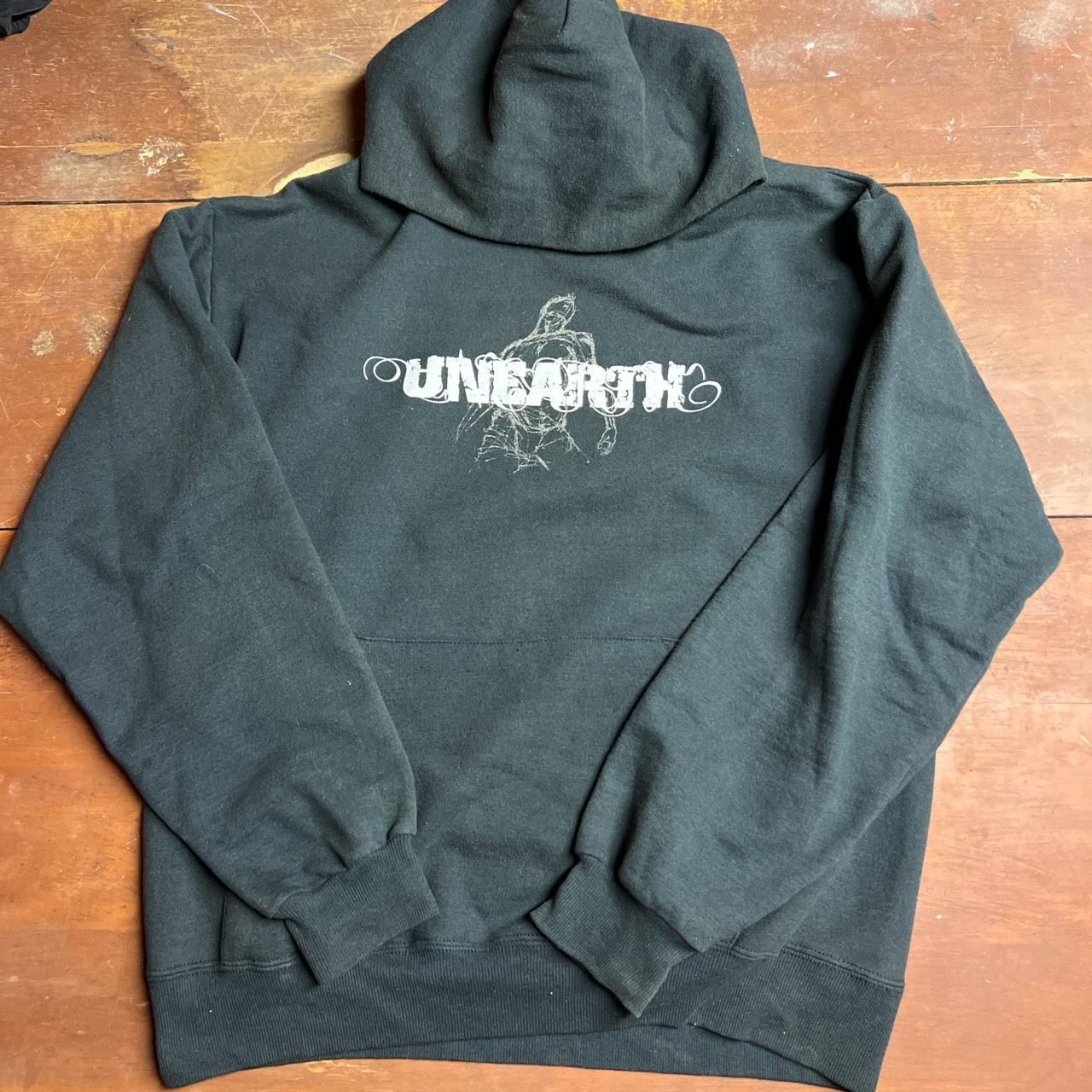 Finch Band Vintage Black Zip Up Hoodie on Jerzees  | Depop