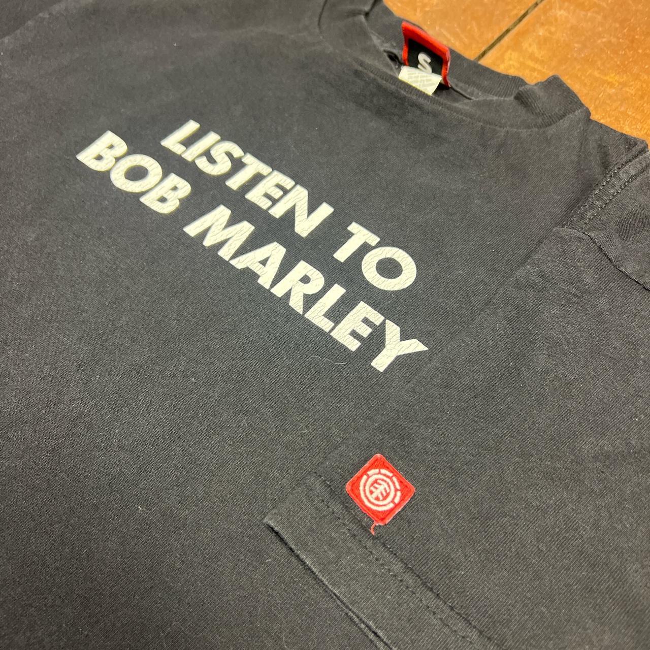 Element Skateboards 'Listen to Bob Marley' 90s Black | Depop