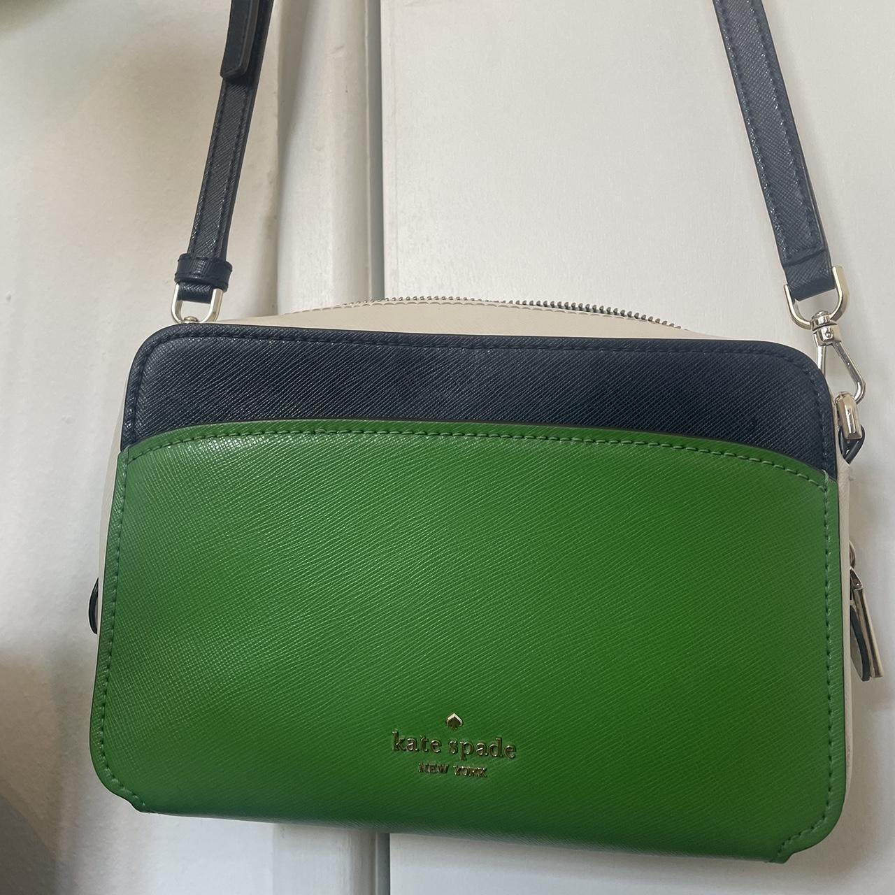 GREEN AND NAVY KATE SPADE CROSSBODY BAG 💚 Such a... Depop