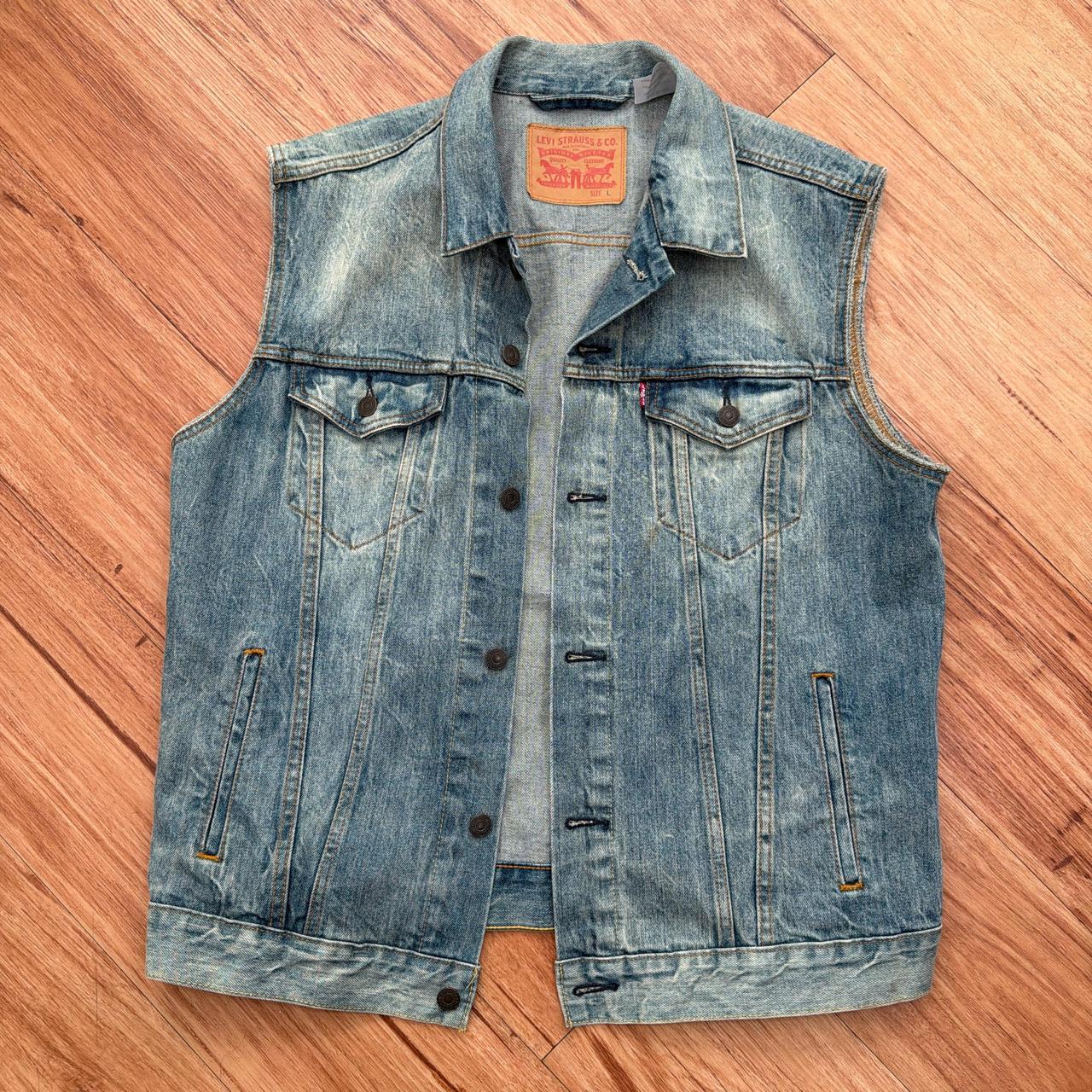 Levi's Men's Vest - Blue - L – Vintage Large Levi… - image 1