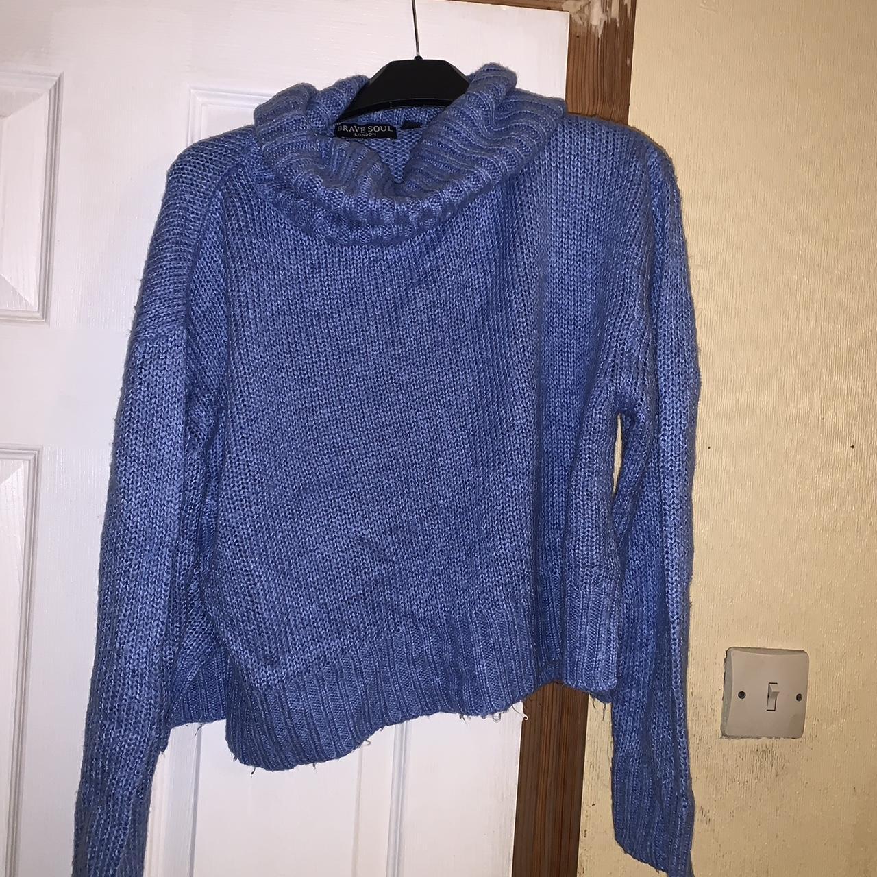 Knitted jumper from brave soul Size m - Depop