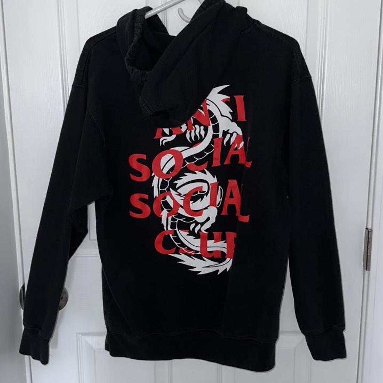 Anti social social hot sale club hoodie dragon