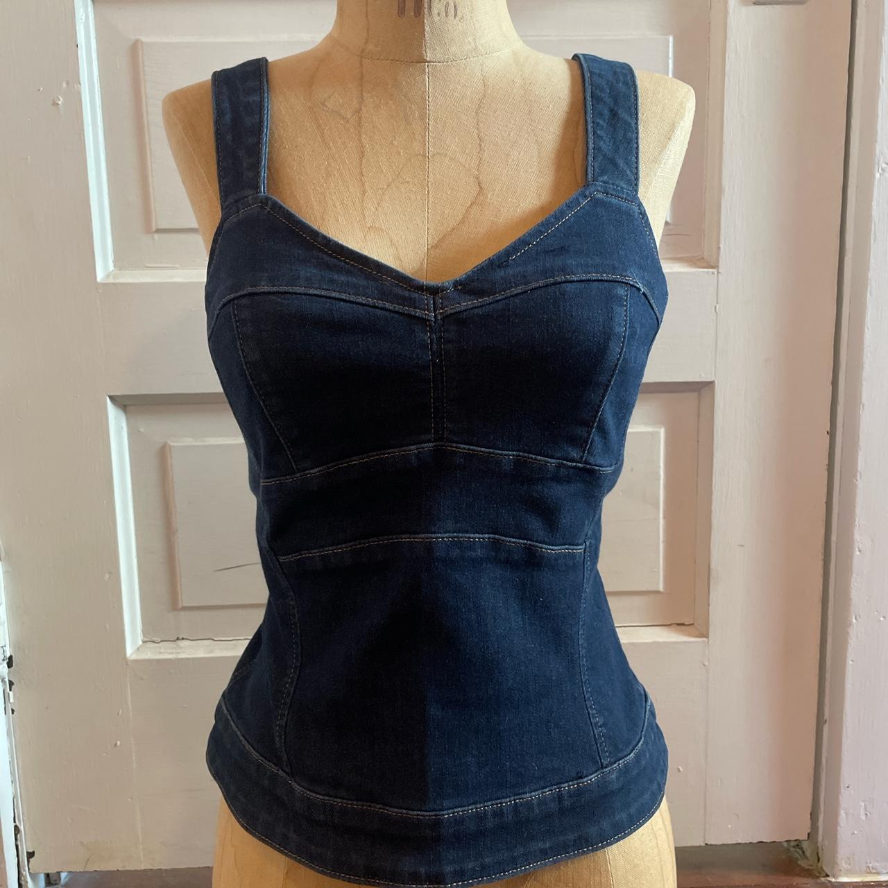 Pretty little thing blue corset size : 6 No flaws ! - Depop
