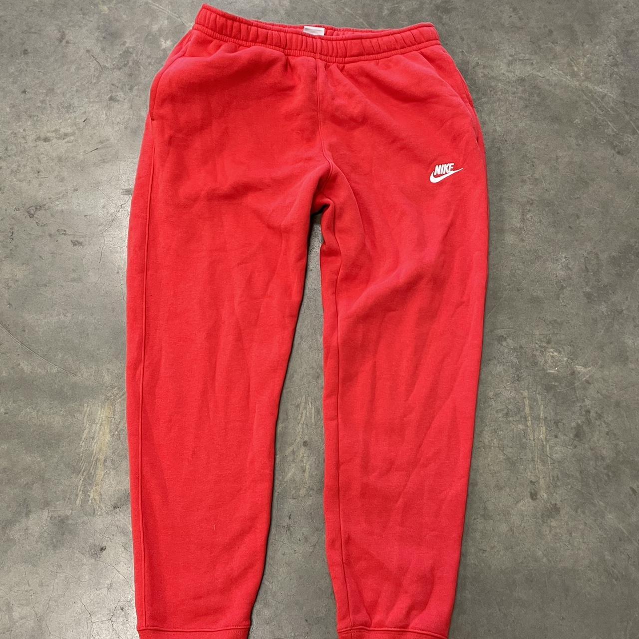 mens red nike pants