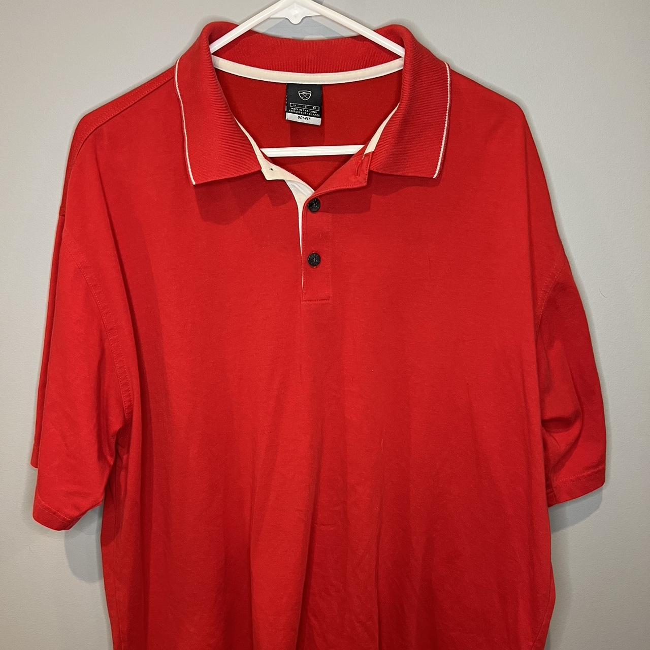 Nike Men's Red and Black Polo-shirts | Depop