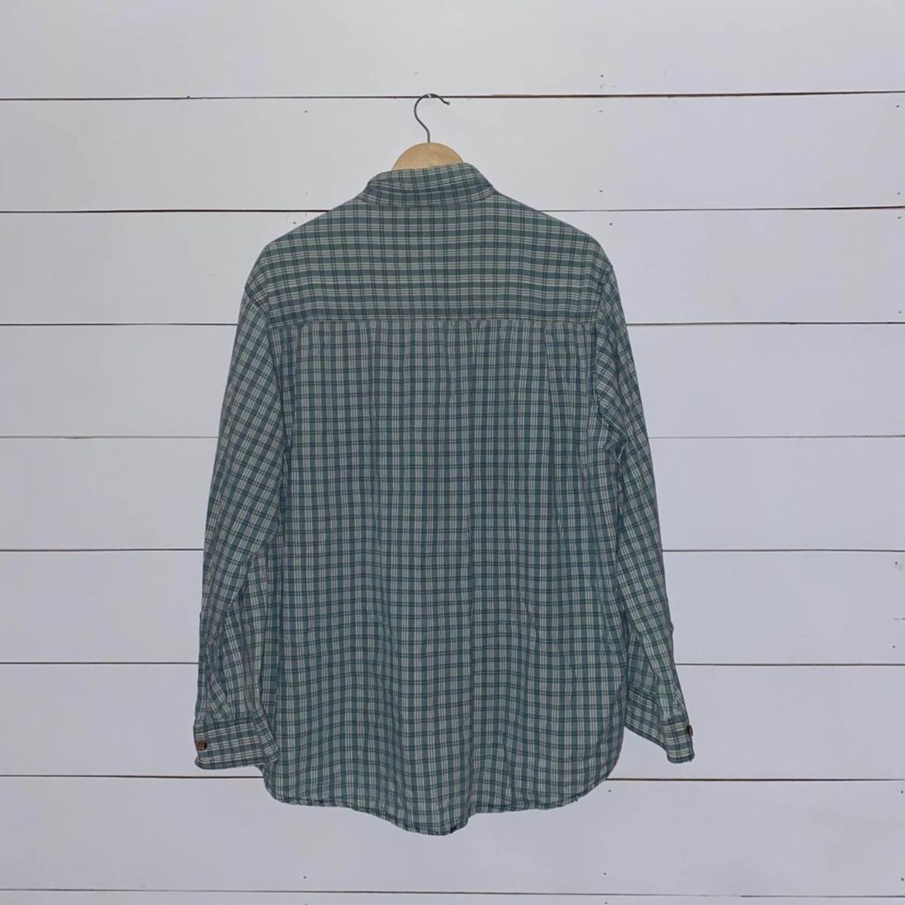 Vintage Back Packer Flannel Plaid Button Down with - Depop