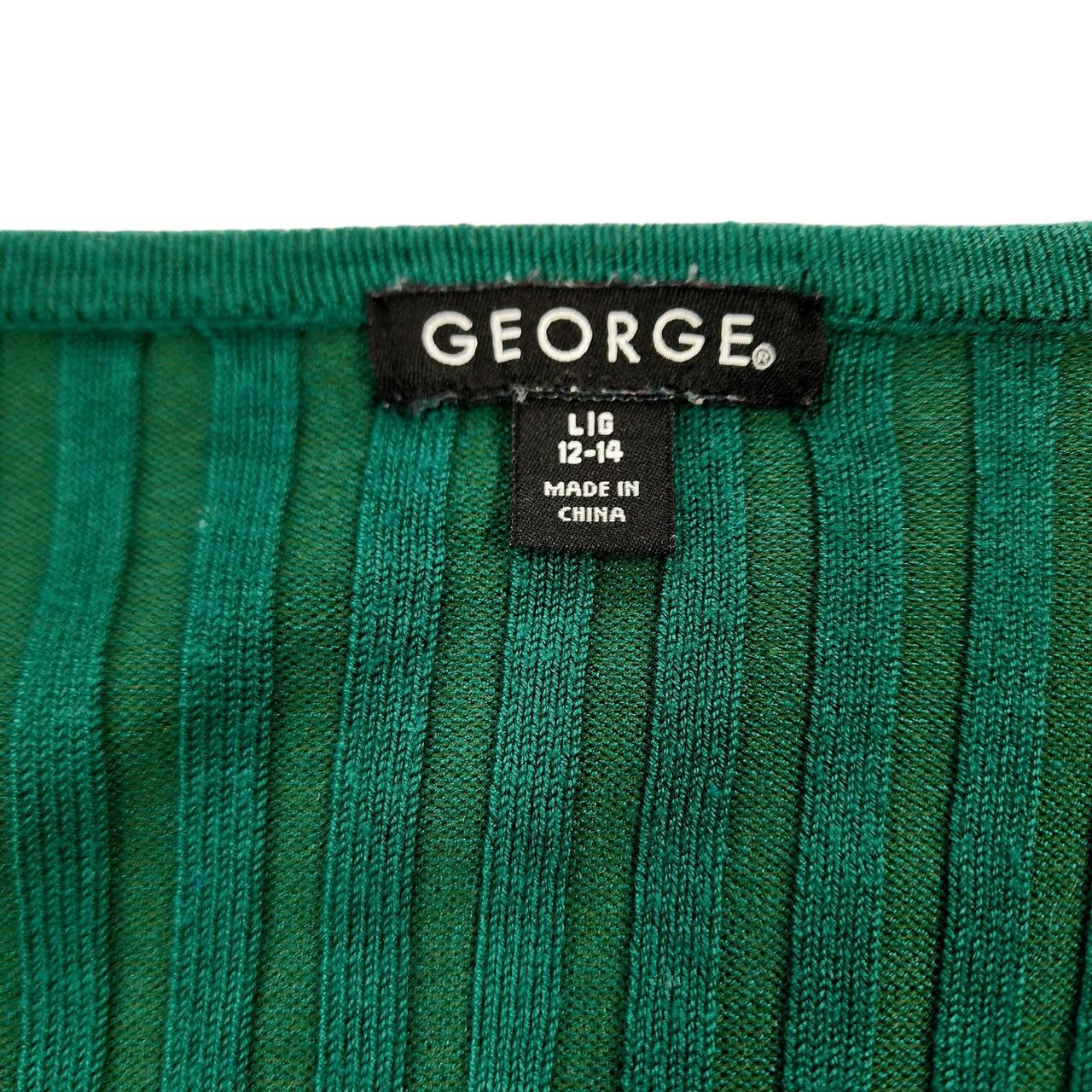 George Ribbed Knit Sweater Women L 12 - 14 Forrest... - Depop