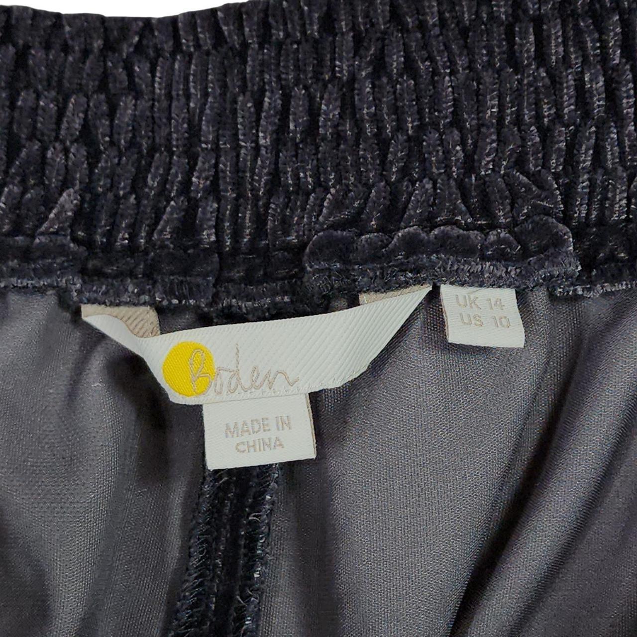 Boden Women's Pants - Grey - 10 – Boden Velour Pu… - image 3