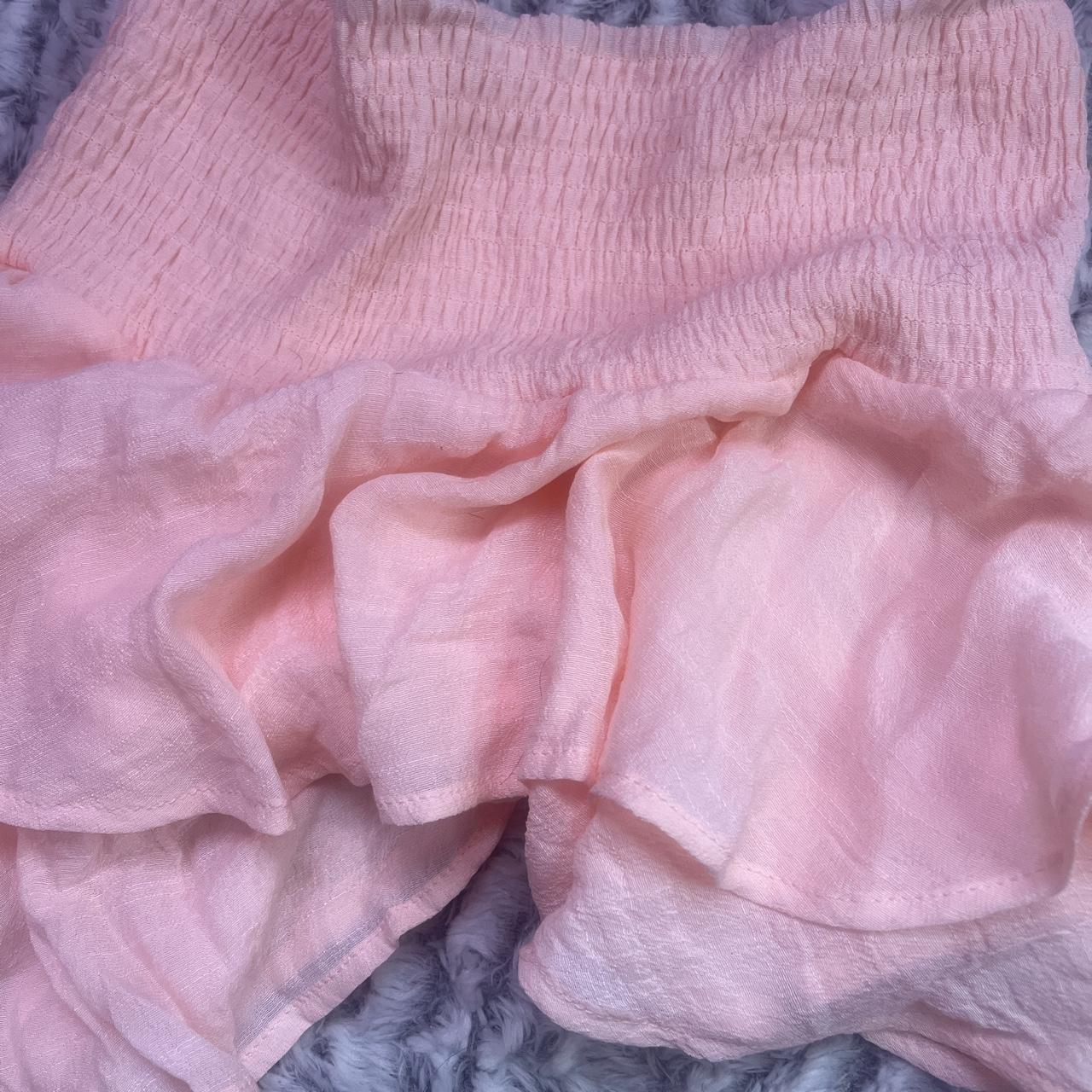 selling this light pink hem skirt ! i’m pretty sure... Depop