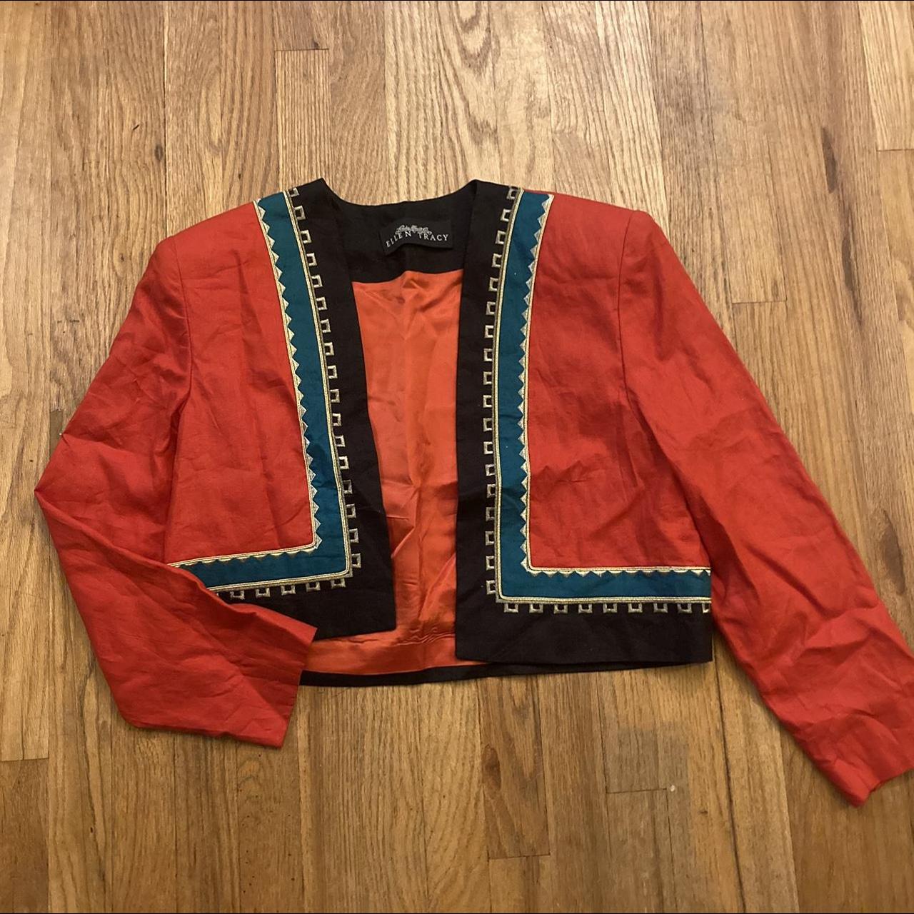 ellen tracy red jacket