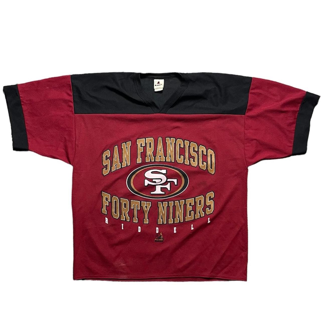 Vintage 90s San Francisco 49ers Jersey Tee Shirtsize Large 