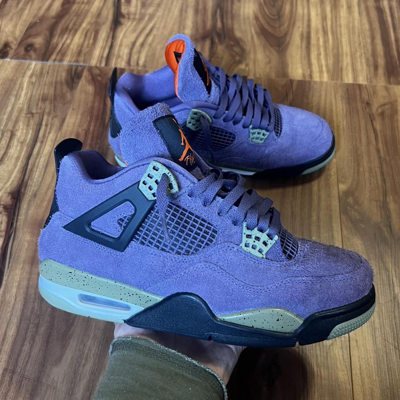 Jordan 4 Purple Canyon Mens 8.5/ Womans 10 8/10... - Depop