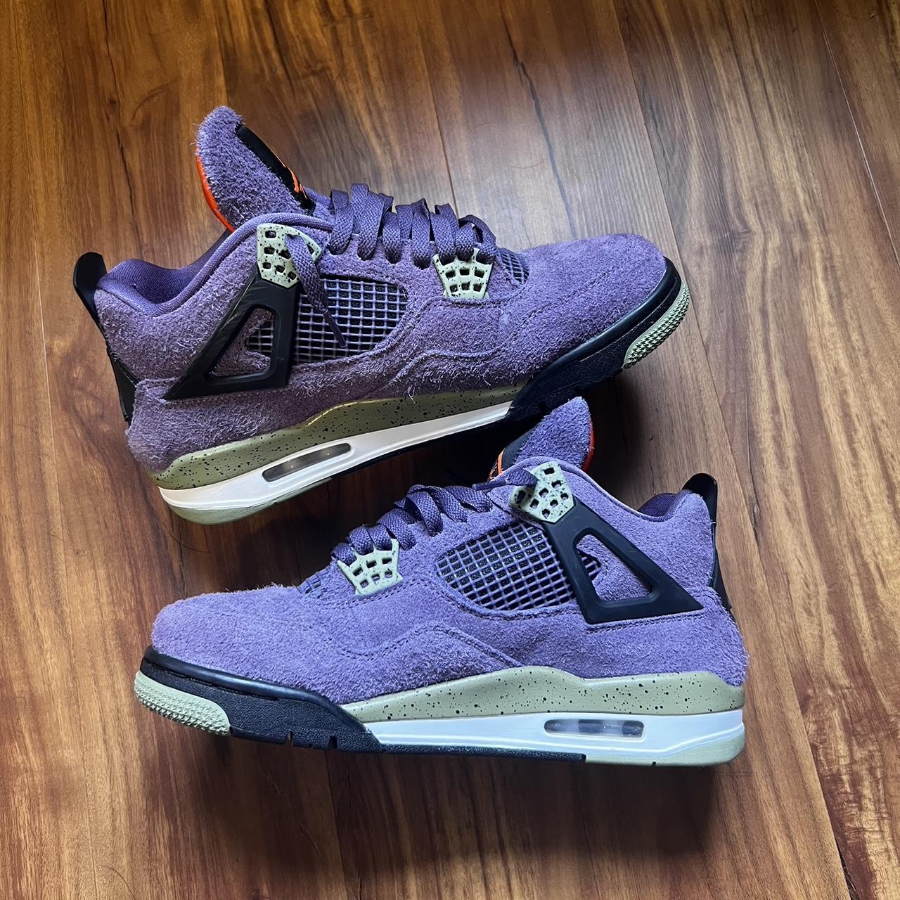 Jordan 4 Purple Canyon Mens 8.5/ Womans 10 8/10... - Depop