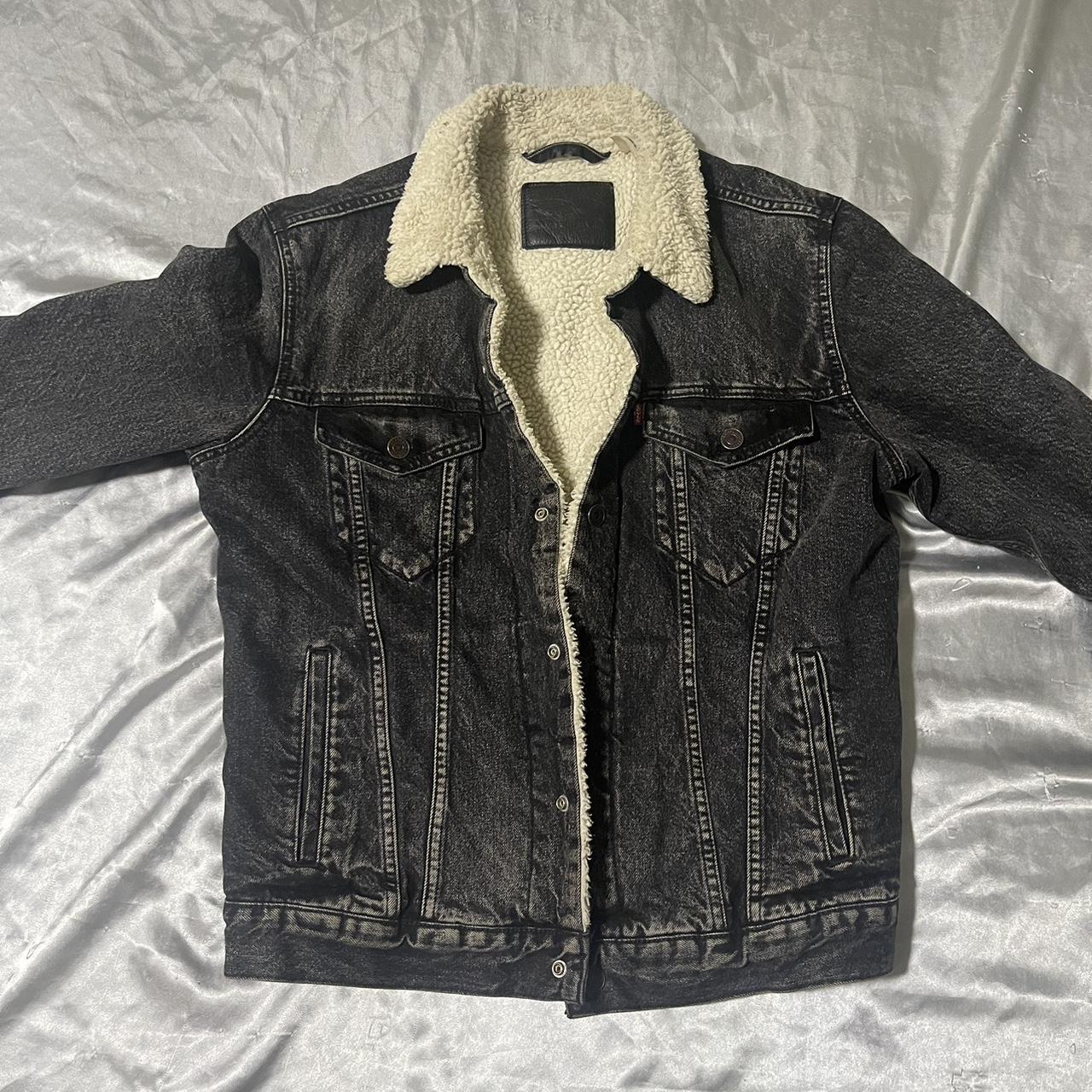 Lined Denim Jacket - Fur Collar Fleece Winter Sherpa Western Cowboy Coat,  Multi-Pocket Tooling Thicken Trucker Jeans Outwear, Button Down Long Sleeve  Plus Size