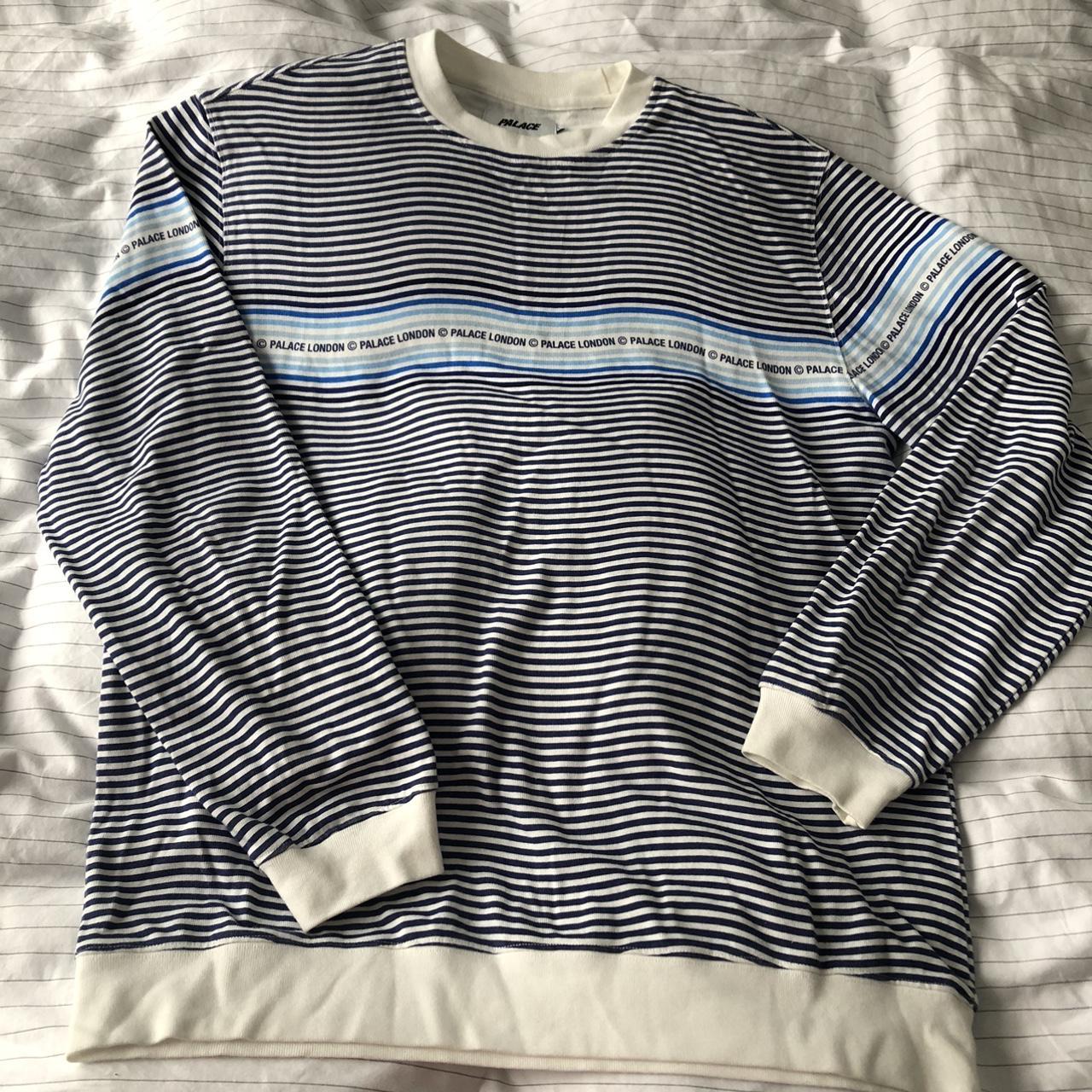 Palace - Wavey Stripe Crew Size: Large Colour:... - Depop