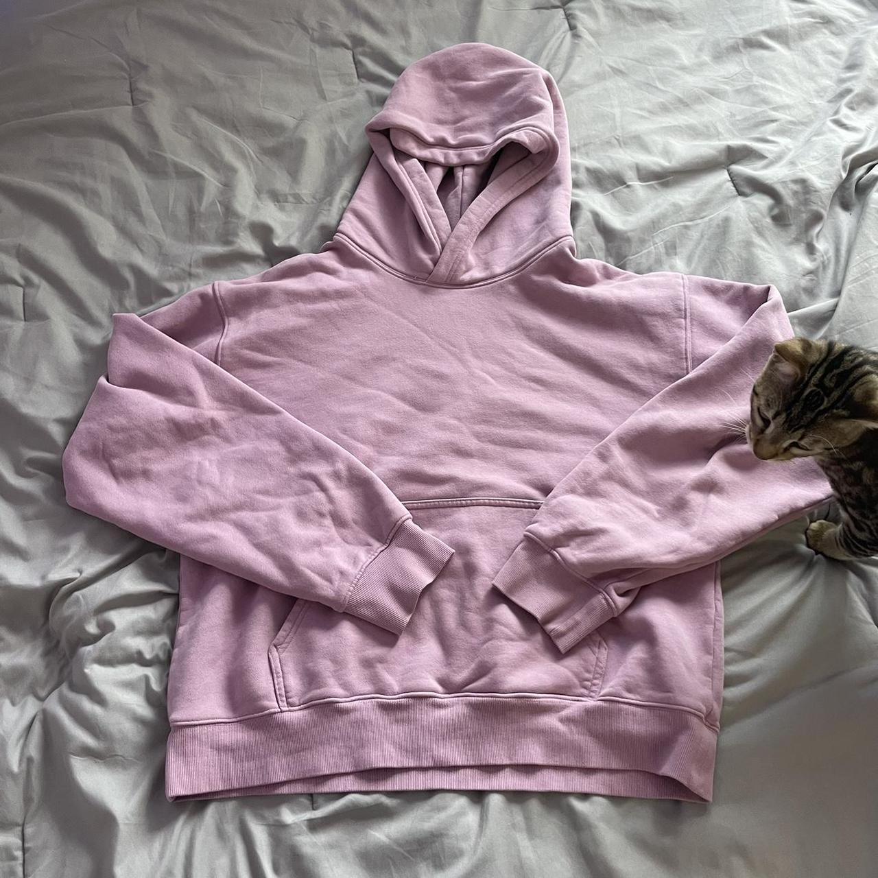 Aritzia Women's Pink Hoodie | Depop