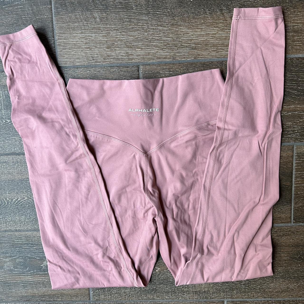 Medium Pink Alphalete Alphalux Leggings. Worn once... Depop