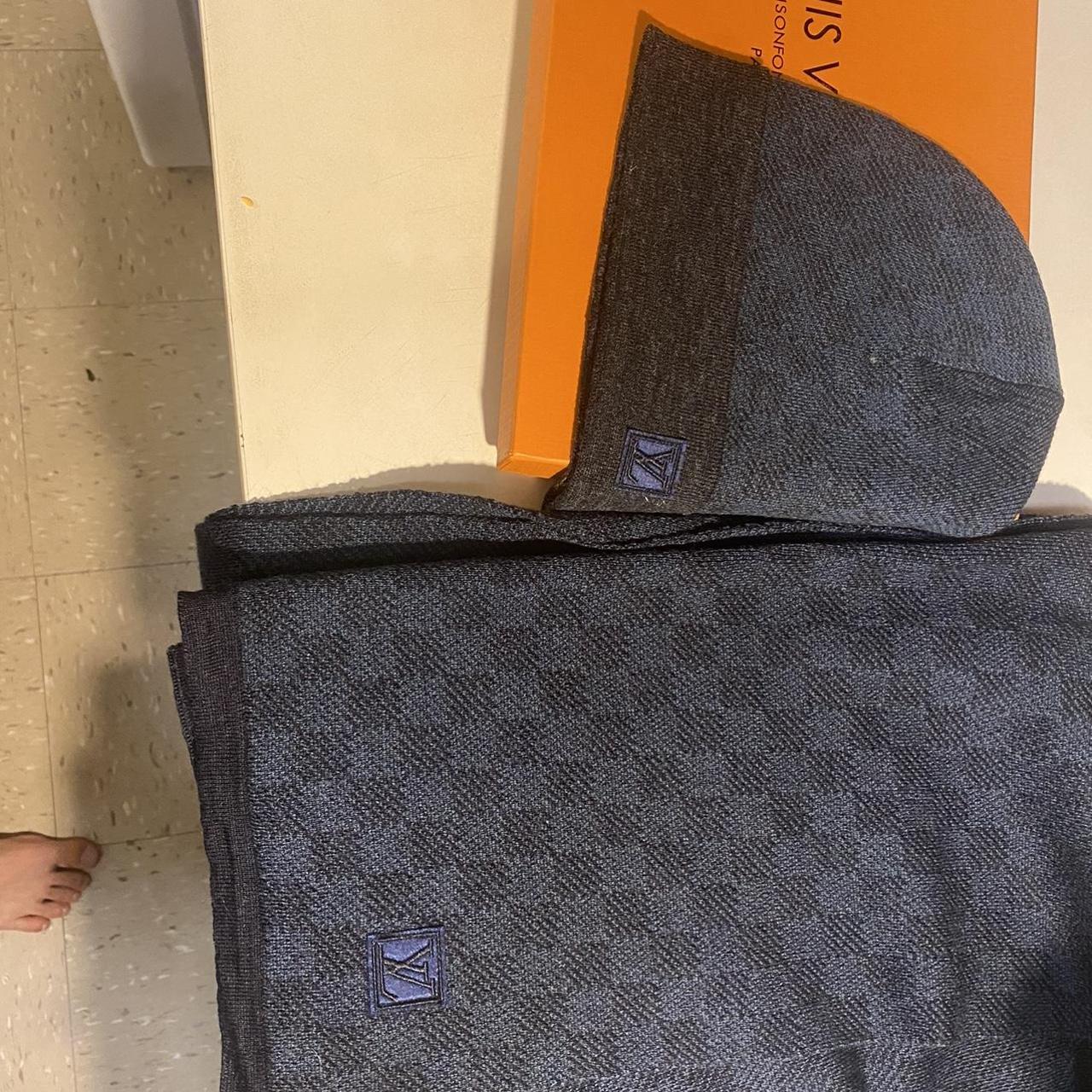 Louis Vuitton hat and scarf set Brand new with box... - Depop