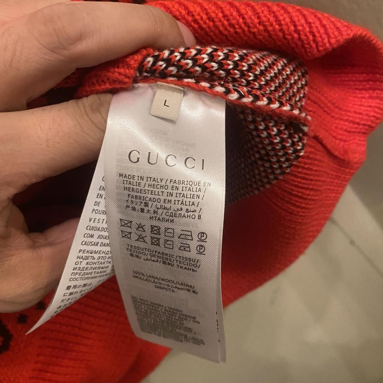【関税&送料込】Gucci Sweater Orange Sweater with 'GG' pattern Gucci