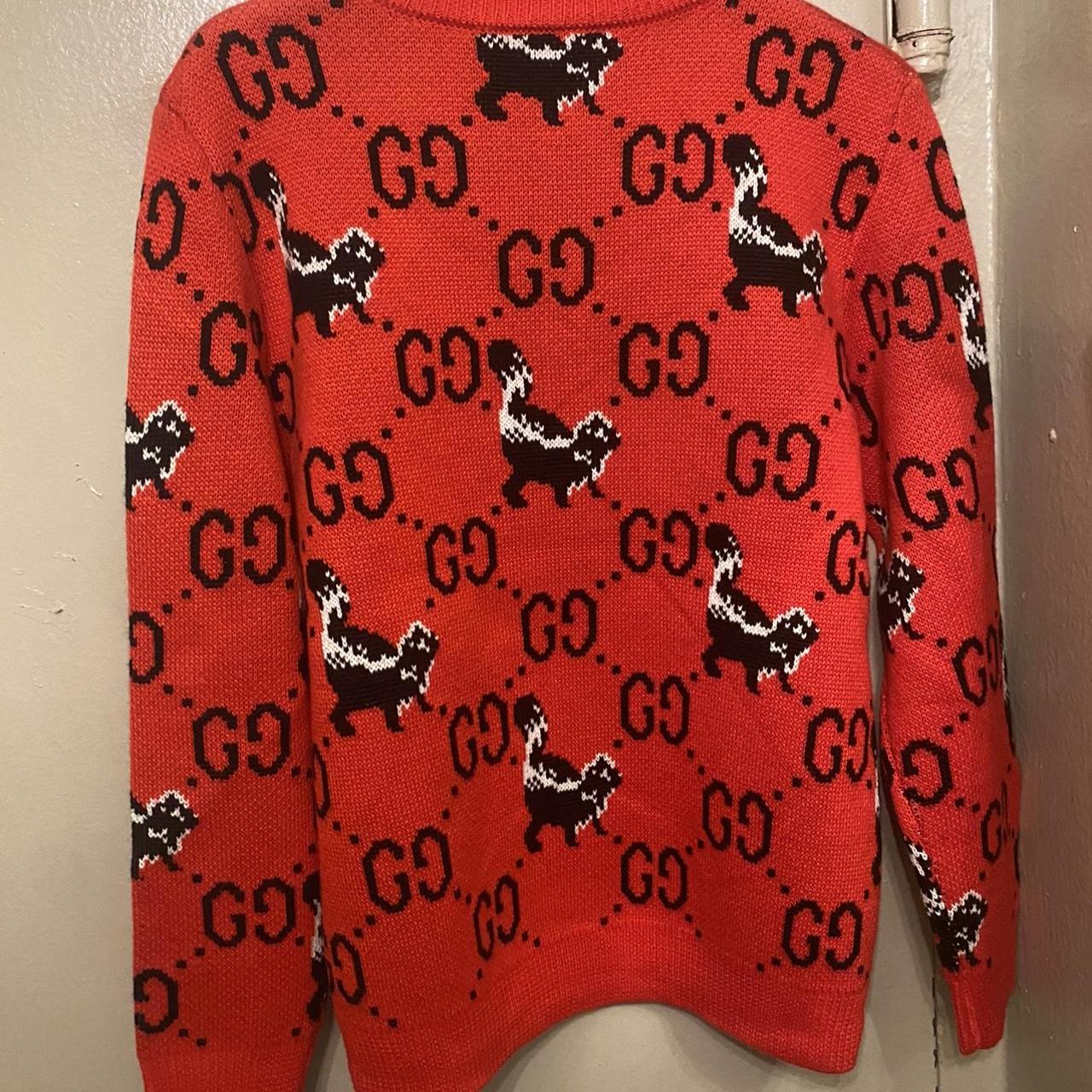 Gucci skunk sweater Size L Brand new with tag Msg | Depop Gucci skunk sweater Size L Brand new with tag Msg | Depop