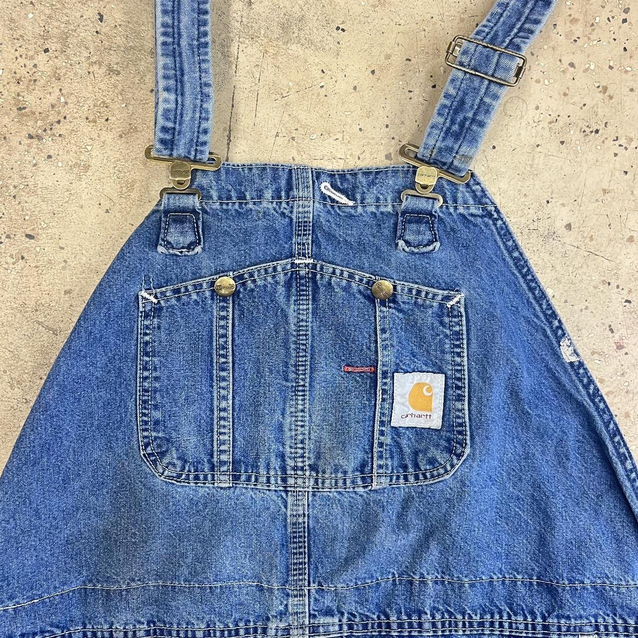 Thrifted Men’s carhartt overalls Very large +... Depop