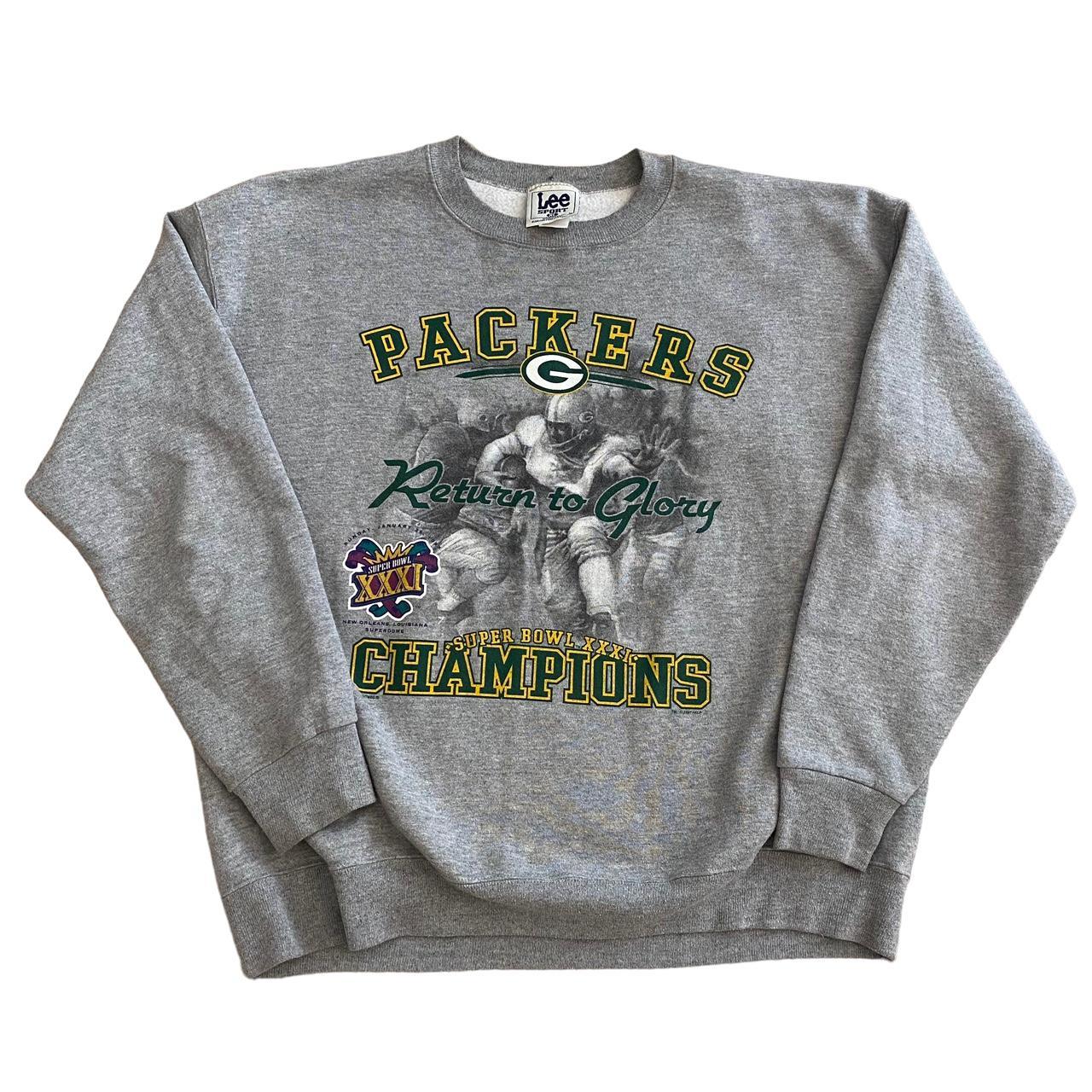 90s Green Bay Packers Super Bowl XXXI Sweatshirt - Men's Medium