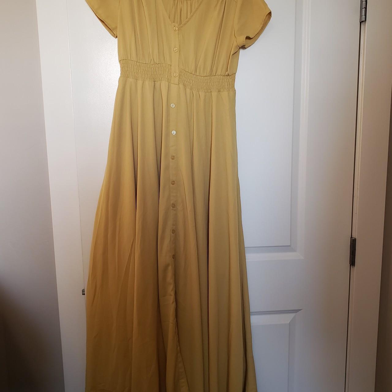 Women's Yellow Dress | Depop