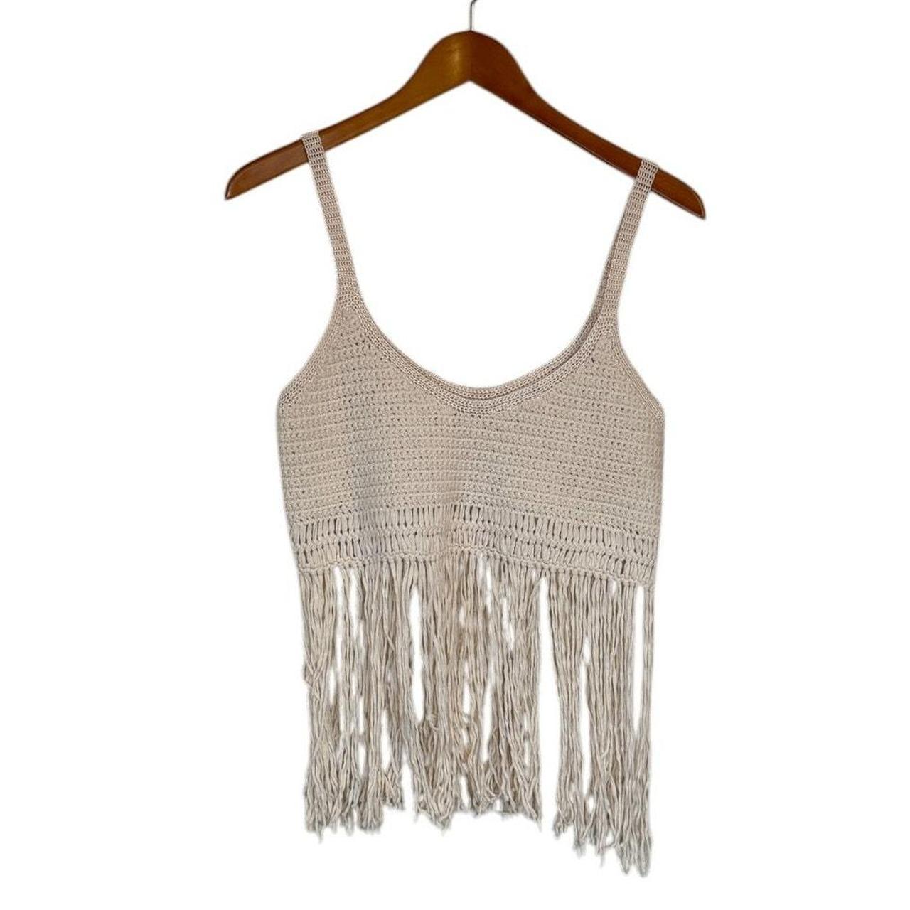 Source Unknown Women's Crop top - Cream - XS – Cr… - image 1